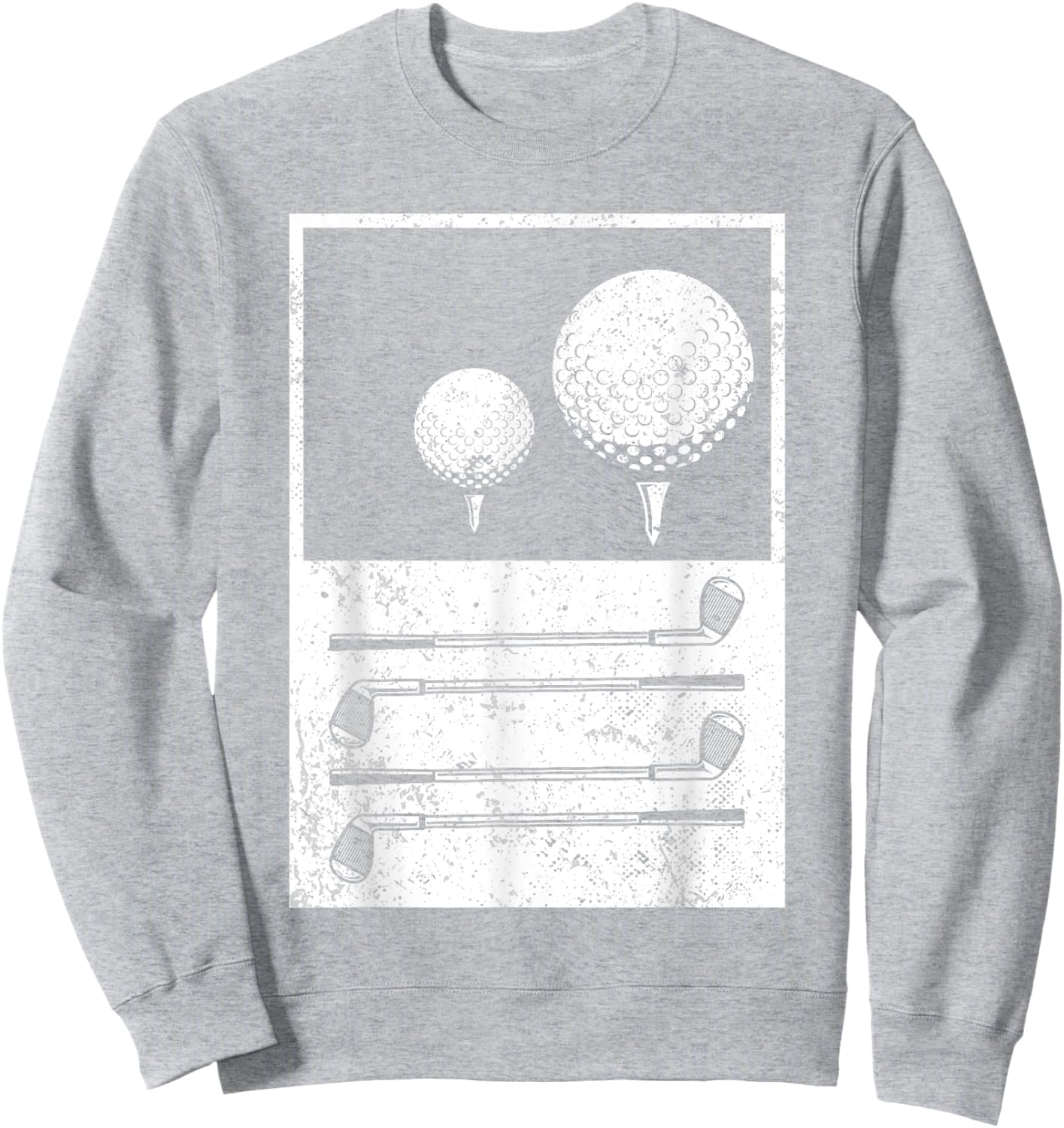Vintage Golf Balls Golf Player Sweatshirt - Sweatshirt | Ash