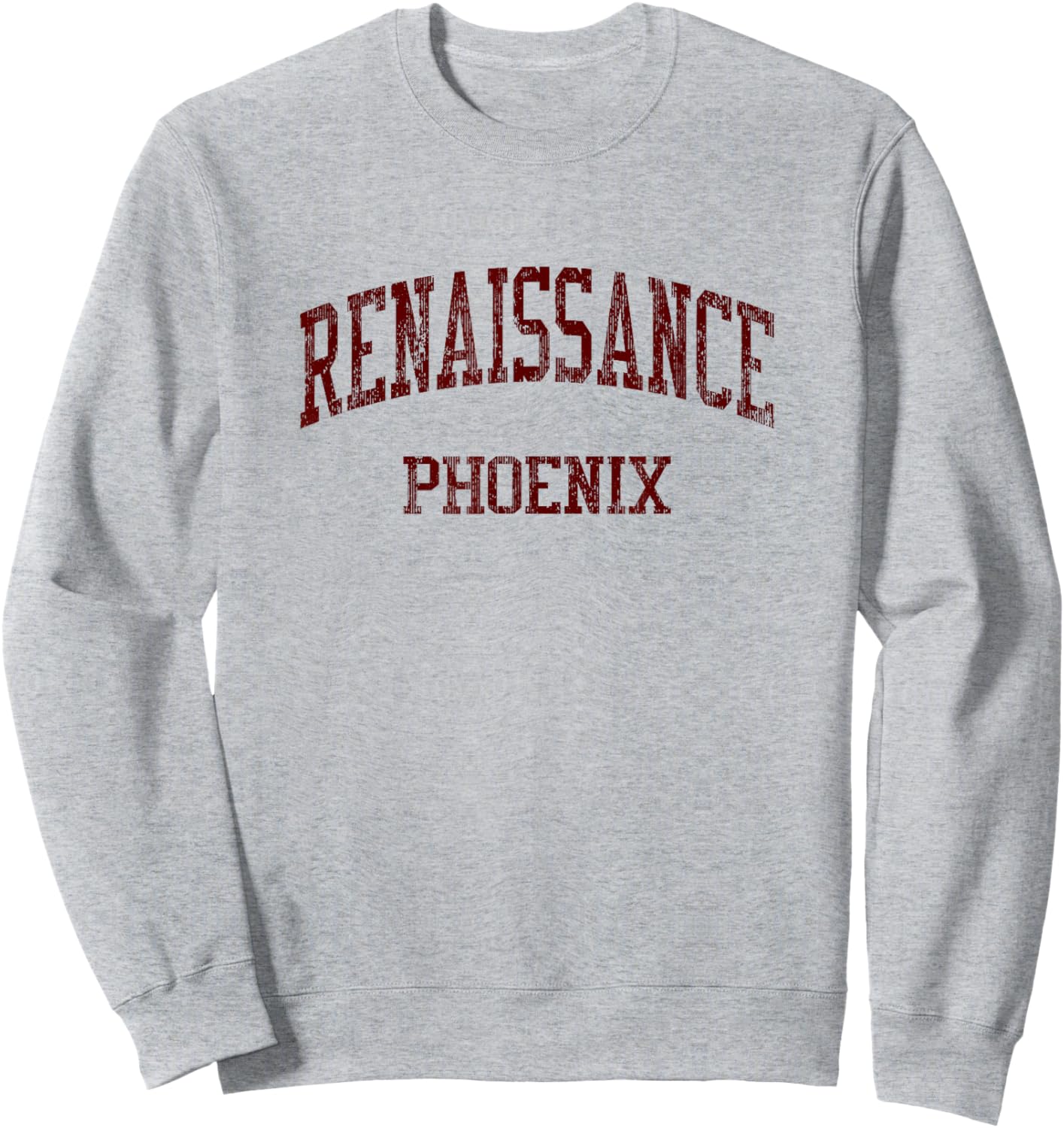 Renaissance High School HS Detroit MI Vintage Sports Sweatshirt - Sweatshirt | Ash