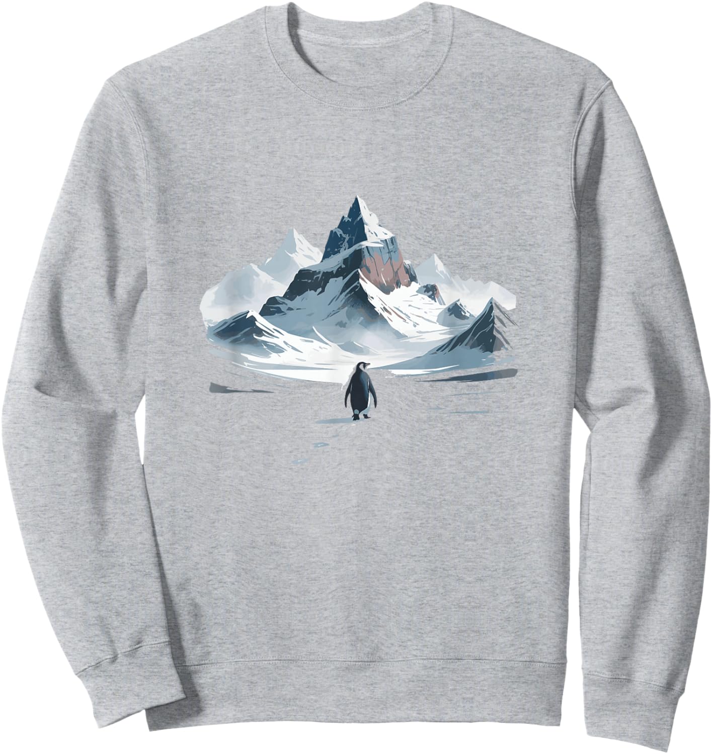 Penguin, But Why Go to the Mountains? Penguins Meme Sweatshirt - Sweatshirt | Ash