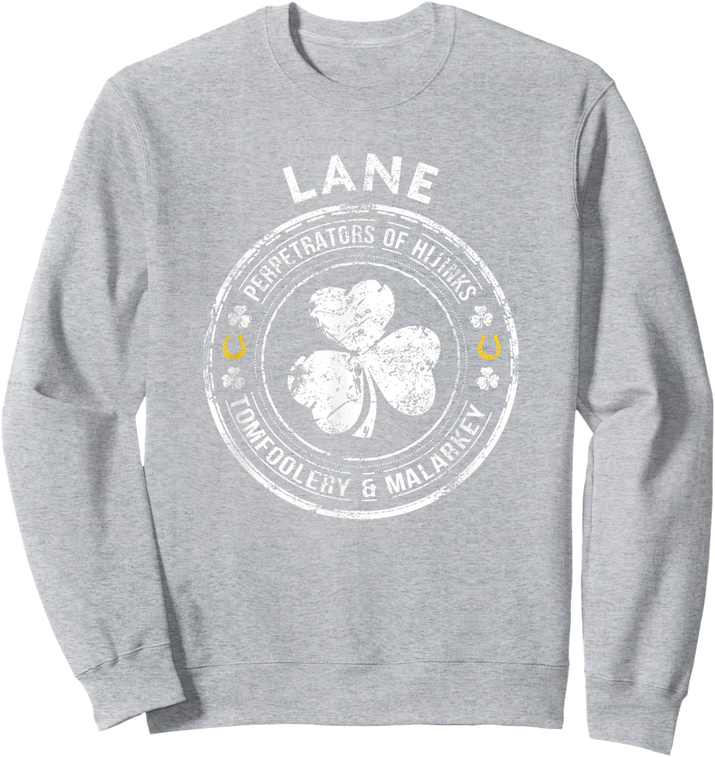 Lane Irish Family Name Sweatshirt - Sweatshirt | Ash