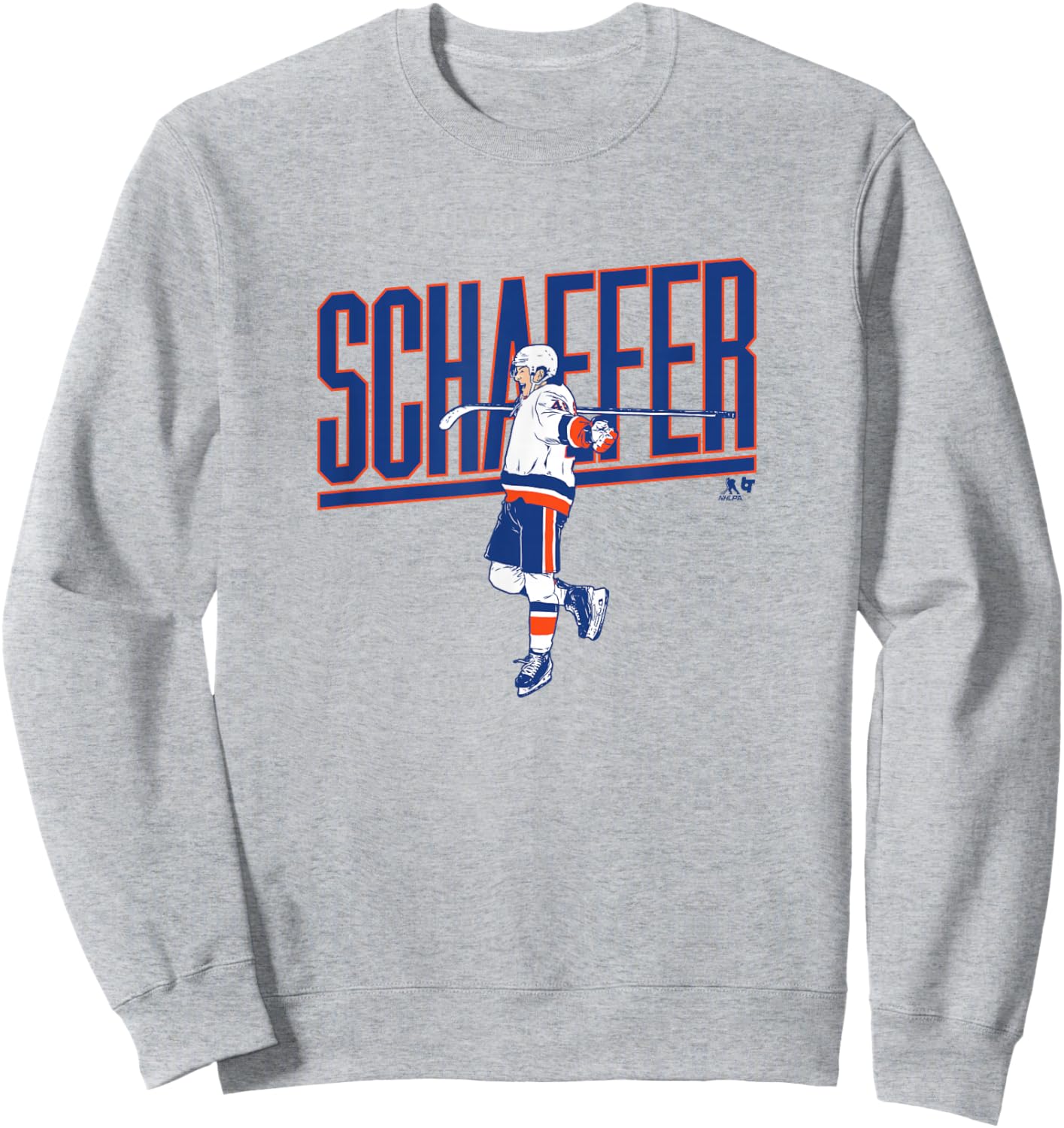 Matthew Schaefer - Name Pose - New York Hockey Sweatshirt - Sweatshirt | Ash