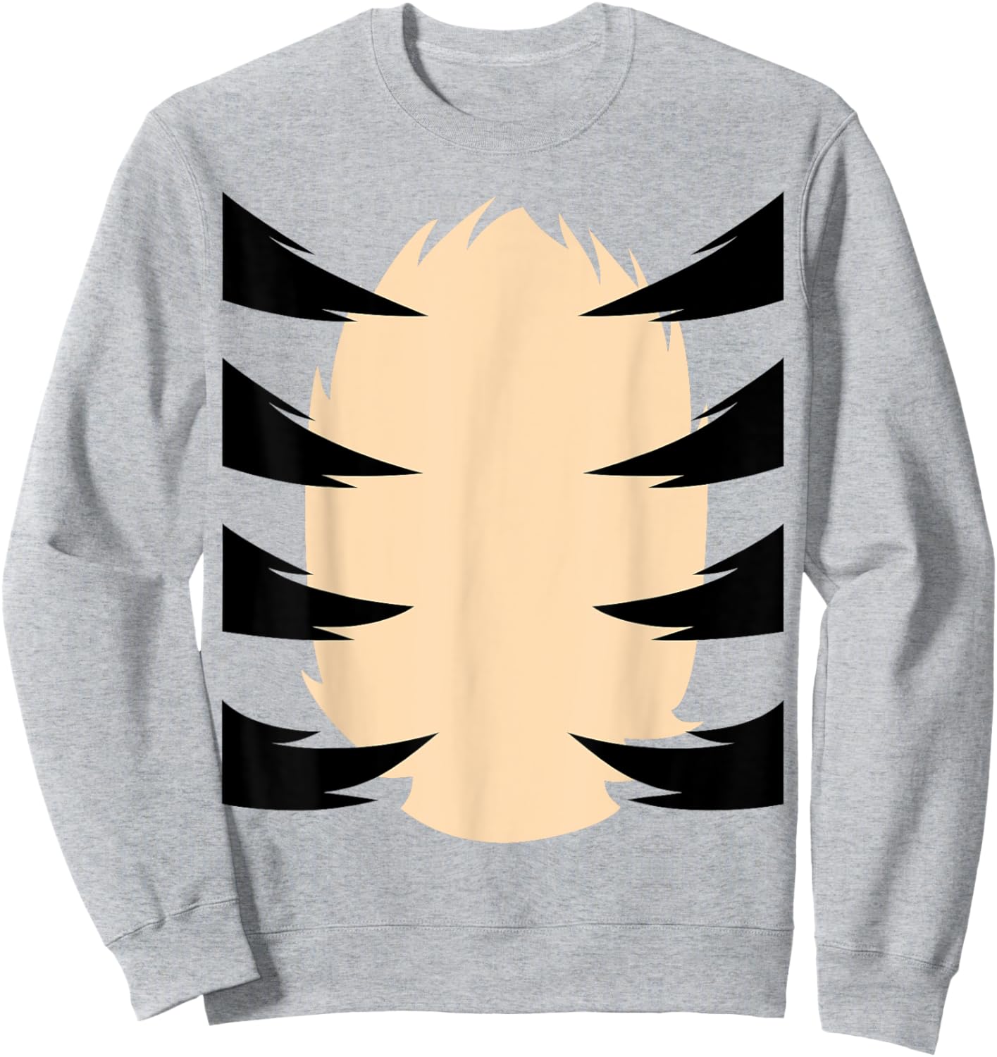 Tiger Stripes DIY Halloween Costume Tiger Belly Orange Tiger Sweatshirt - Sweatshirt | Ash