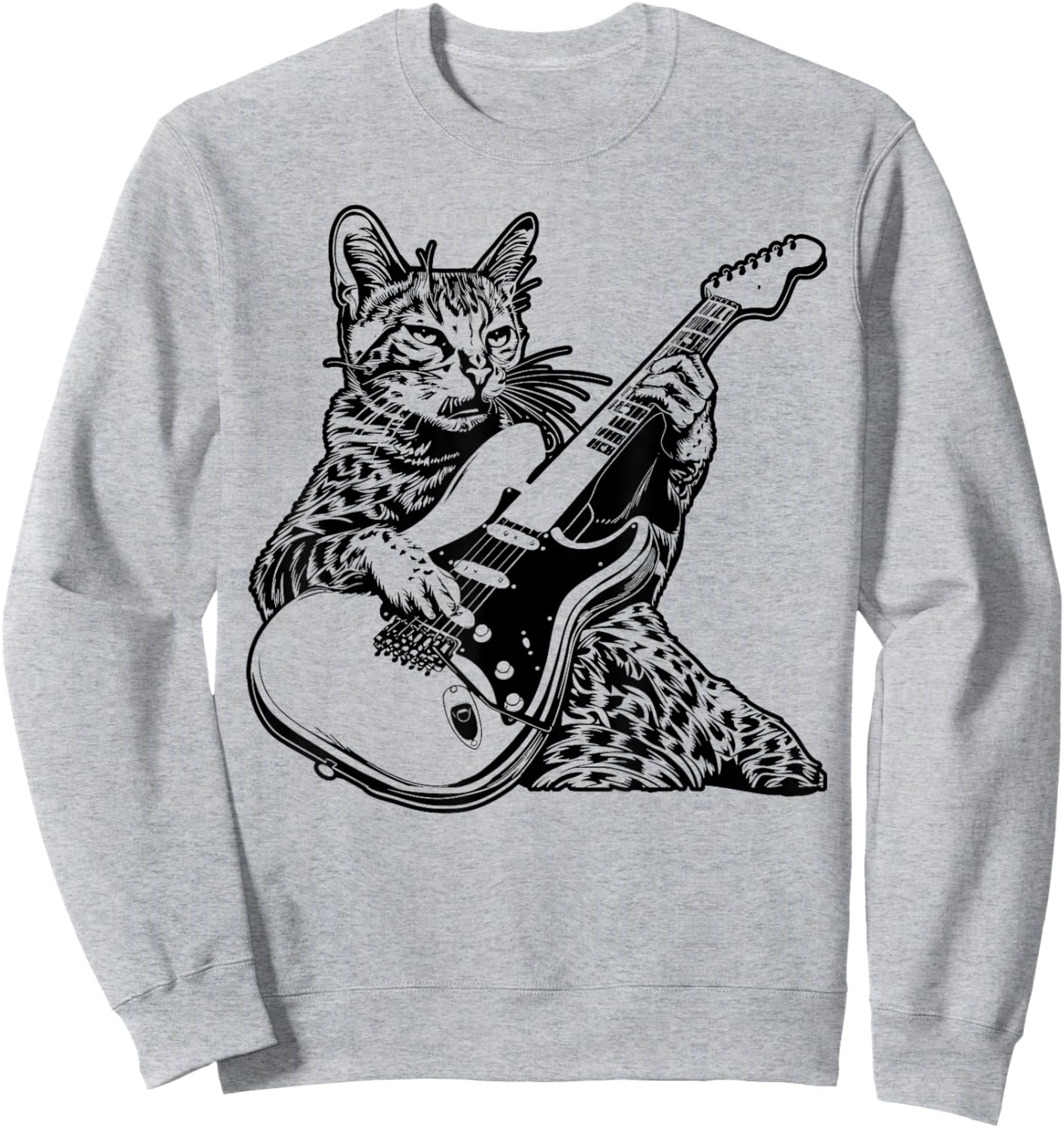 Cat Guitarist Guitar - Savannah Dad Mom Women Sweatshirt - Sweatshirt | Ash