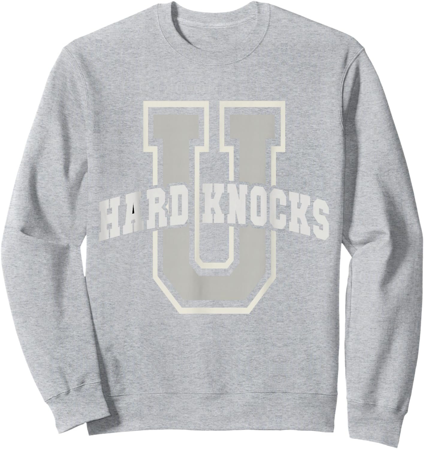 Funny UNIVERSITY of HARD KNOCKS College Entrepreneur School Sweatshirt - Sweatshirt | Ash