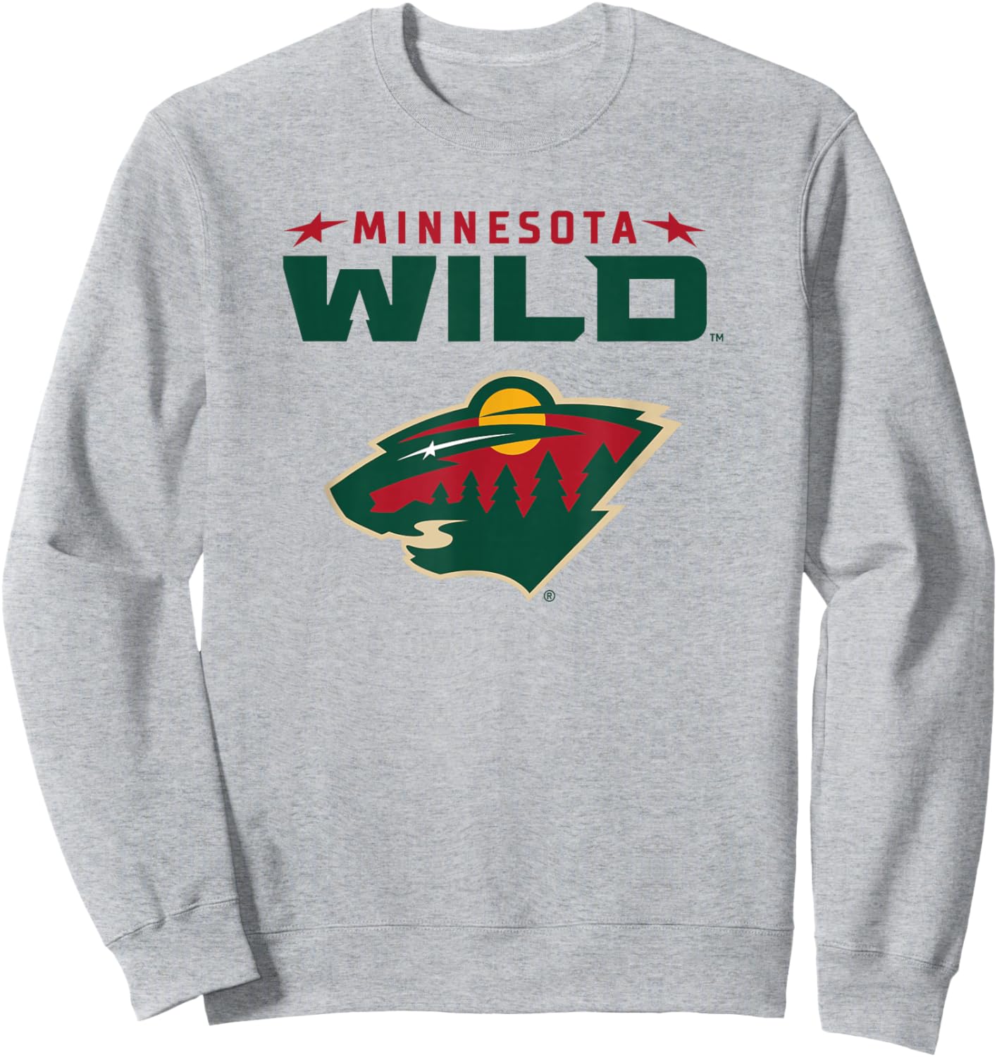 Minnesota Wild Power Play Gray Officially Licensed Sweatshirt - Sweatshirt | Ash