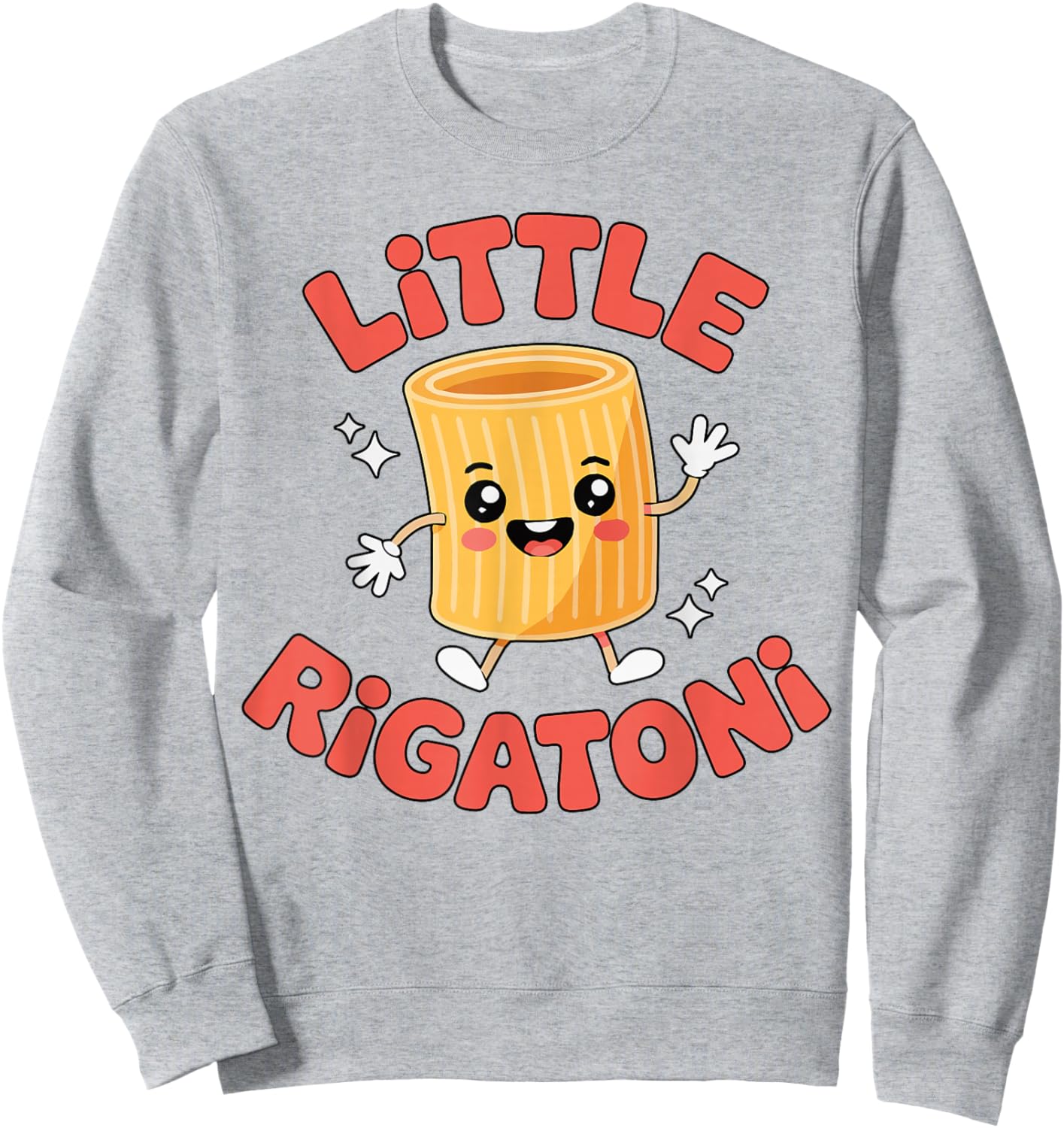 Little Rigatoni Funny Italian Food Toddler Italian Italy Kid Sweatshirt - Sweatshirt | Ash
