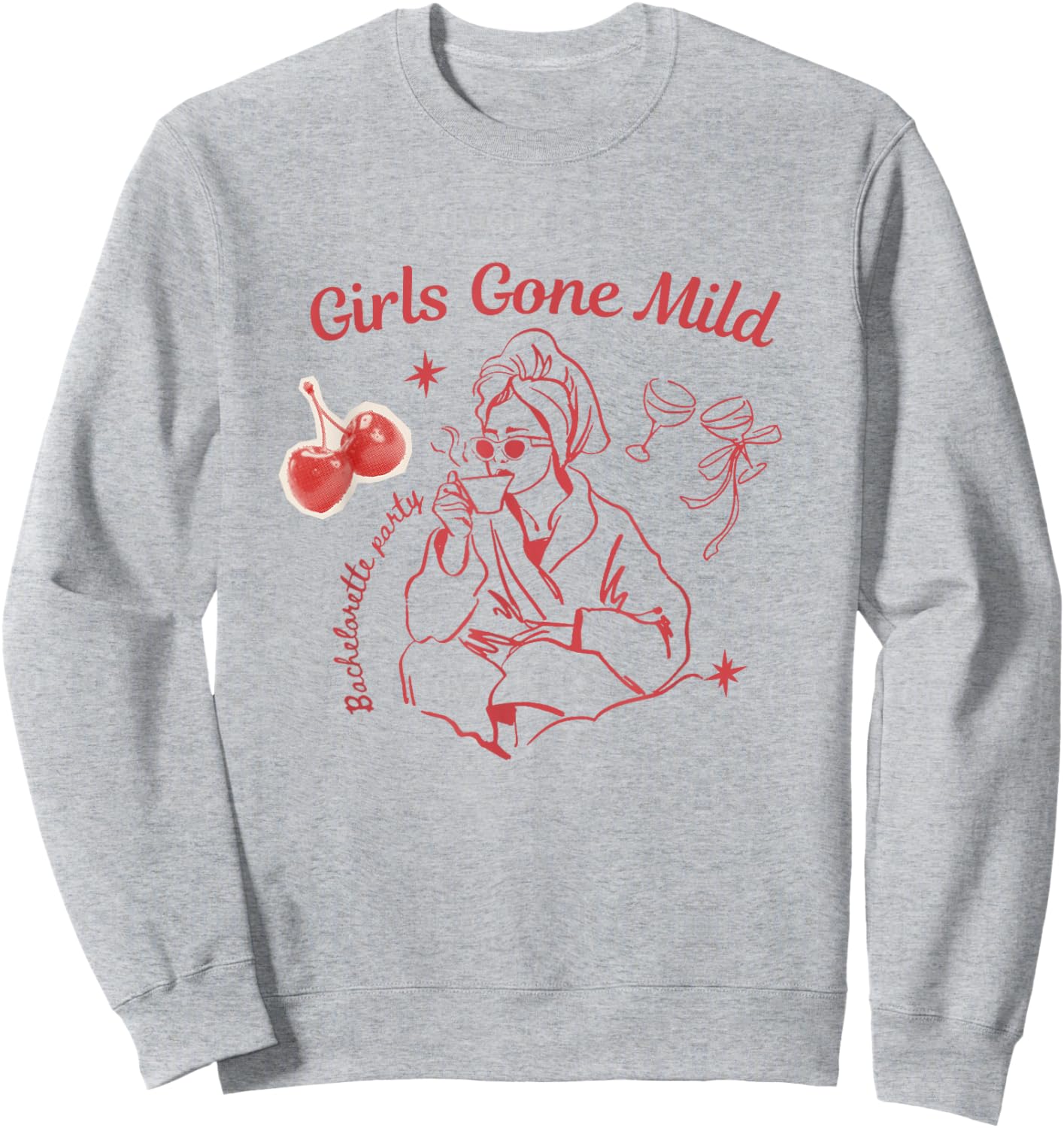 Girls gone mild bachelorette spa slumber bachelorette party Sweatshirt - Sweatshirt | Ash