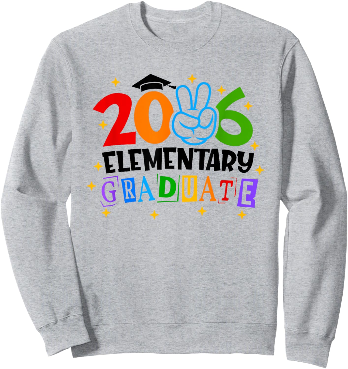 Elementary Graduate 2026 Graduation Class of 2026 Kids Sweatshirt - Sweatshirt | Ash