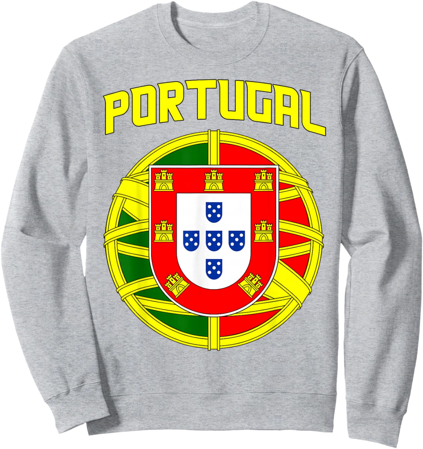 Portugal, Bandeira Portuguesa, Portuguese Patriotic Flag Sweatshirt - Sweatshirt | Ash