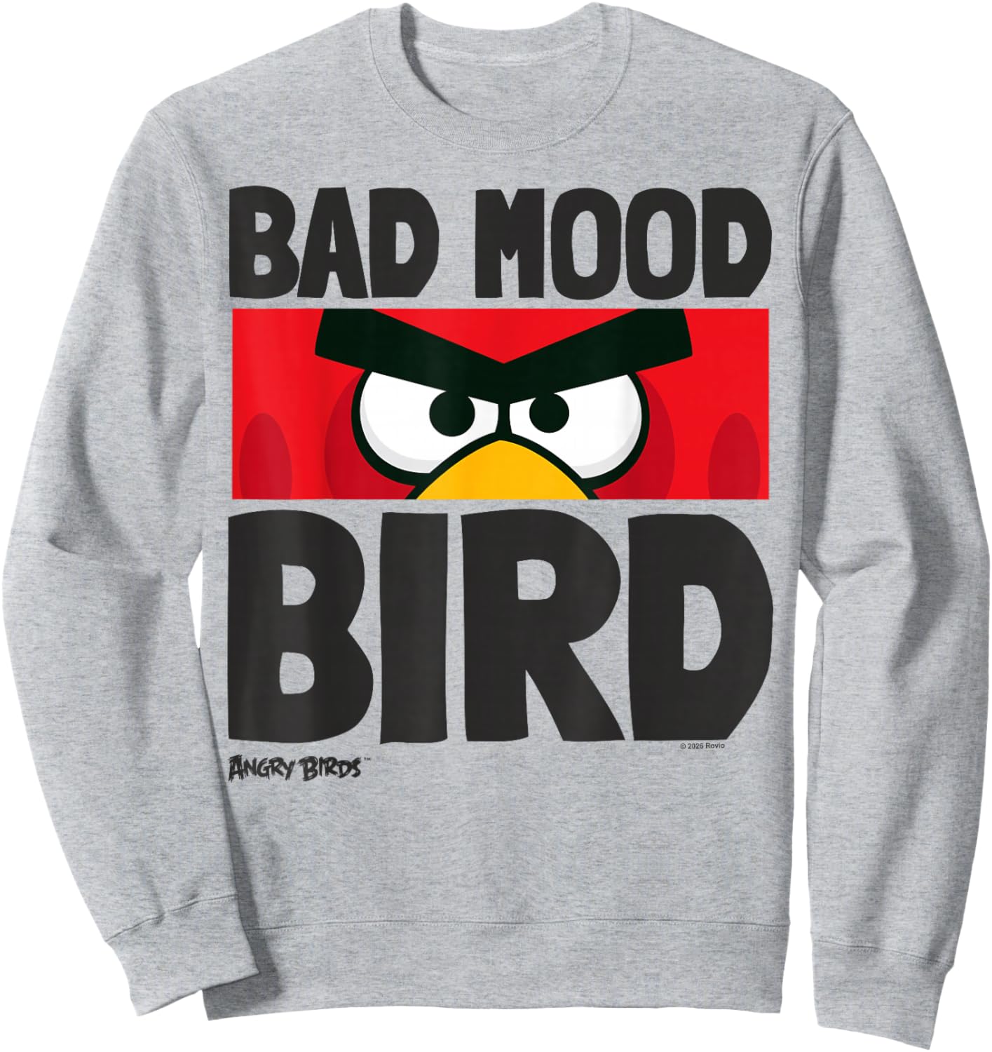 Angry Birds Red Bad Mood Bird Sweatshirt - Sweatshirt | Ash