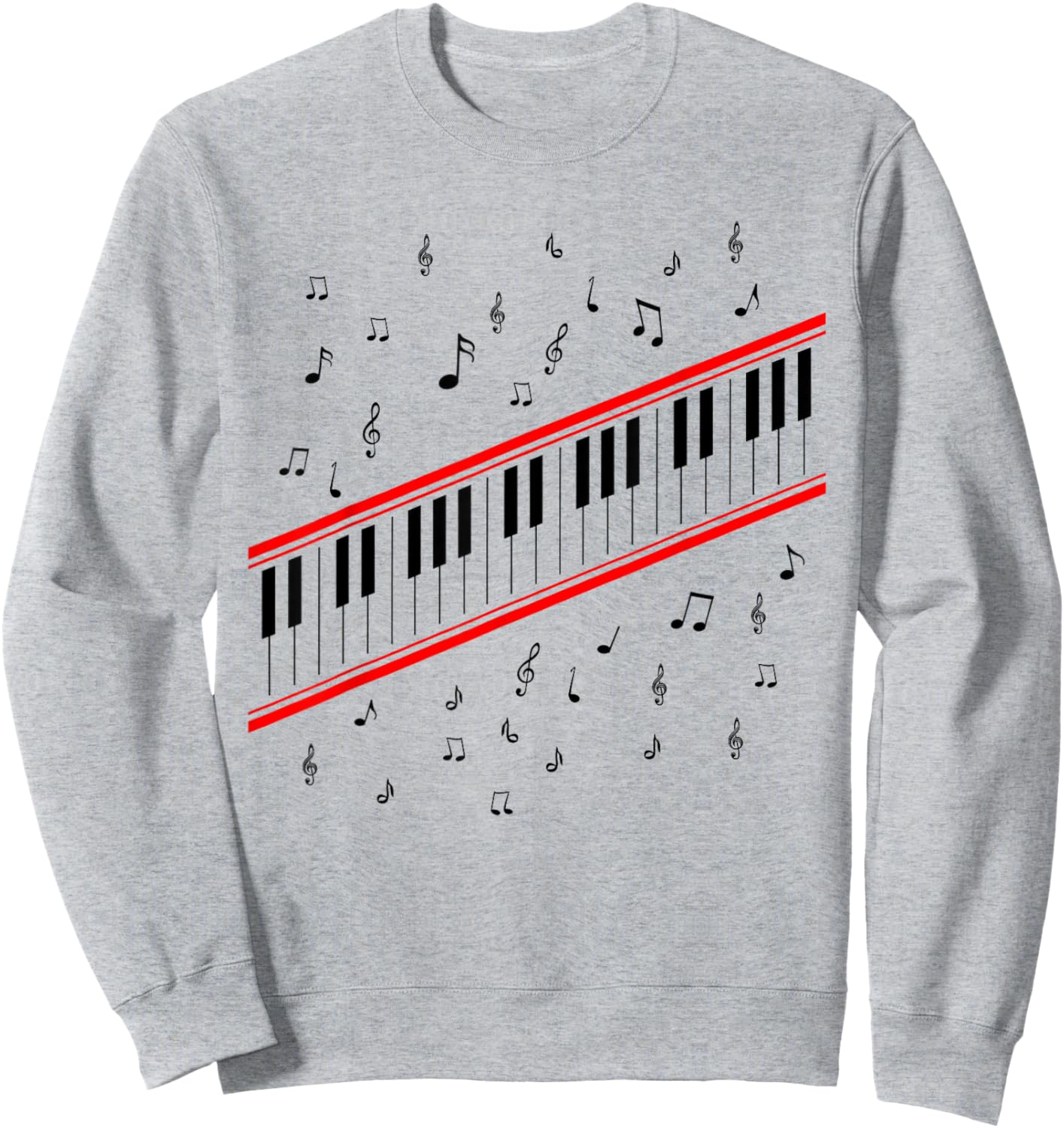 Piano Sweatshirt - Sweatshirt | Ash
