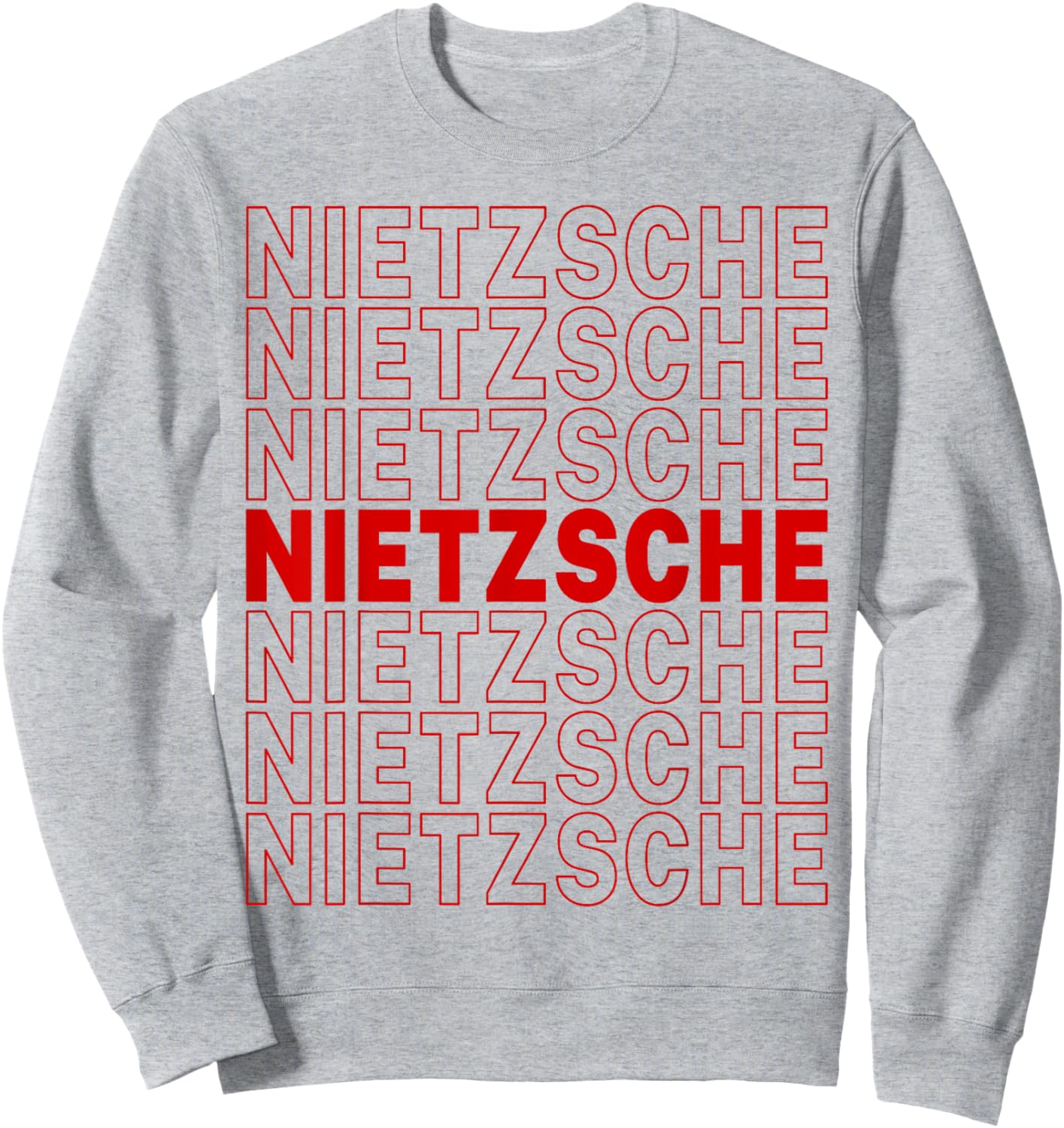 Friedrich Nietzsche Sweatshirt - Sweatshirt | Ash