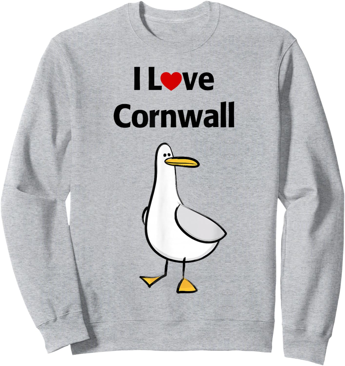 I Love Cornwall, United Kingdom Sweatshirt - Sweatshirt | Ash