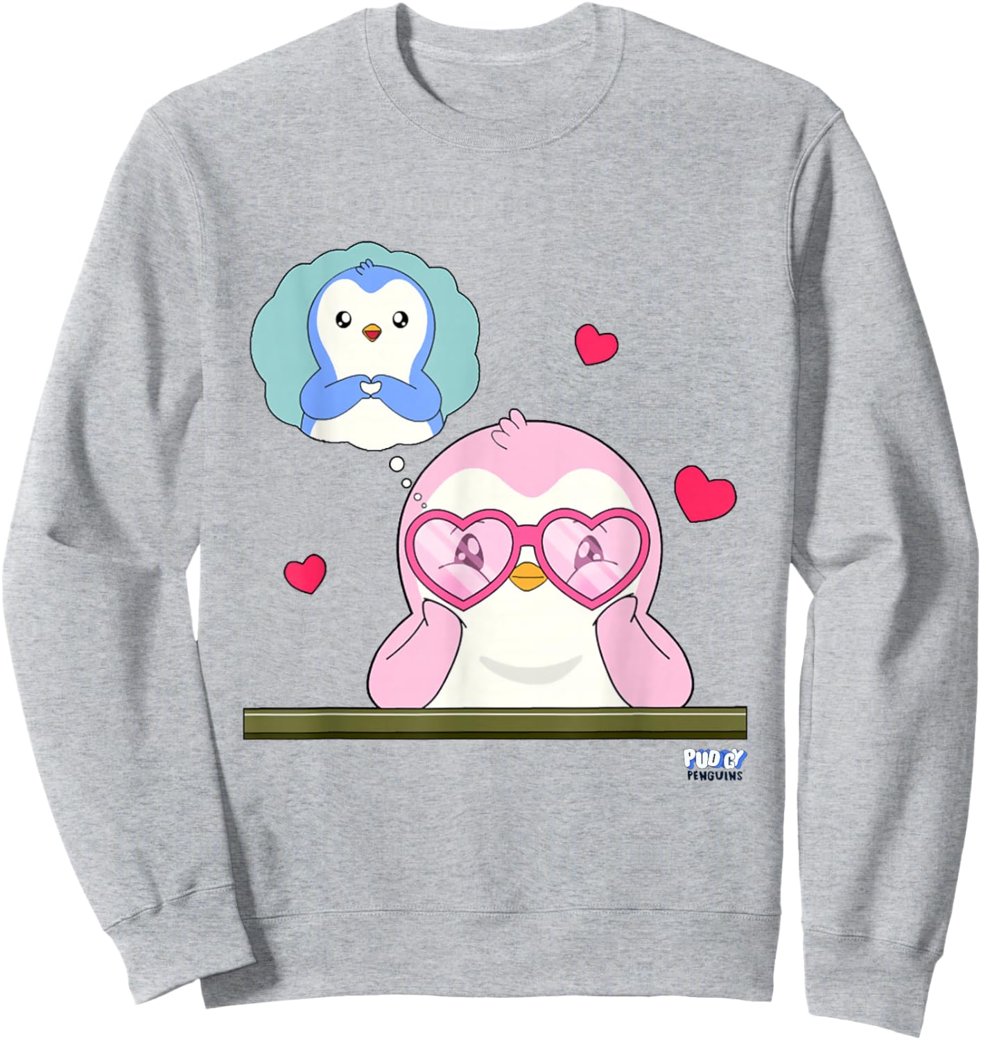 Official Pudgy Penguins Merch | Polly's Crush Sweatshirt - Sweatshirt | Ash