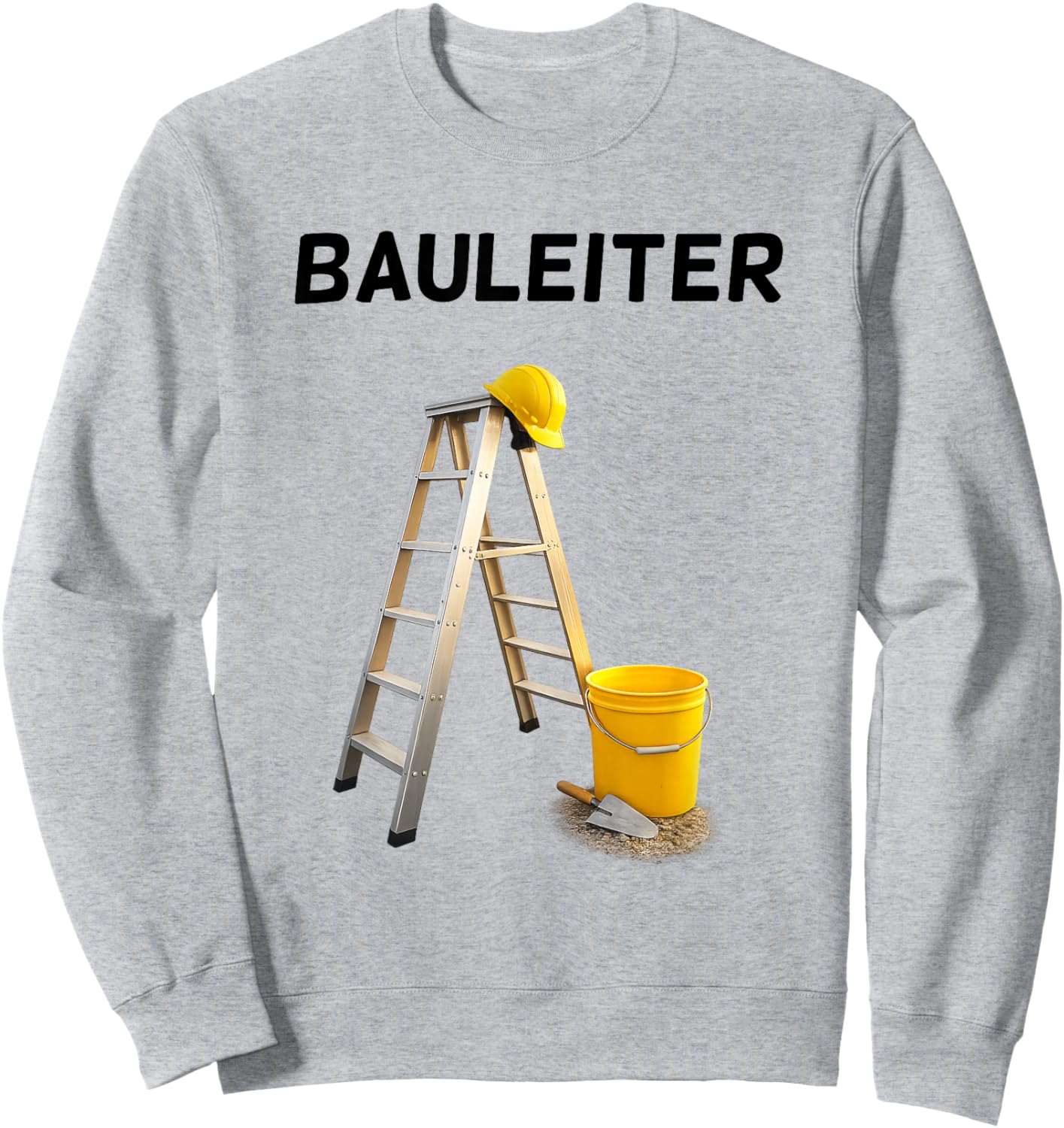 Construction Manager, Construction Worker, Construction Site Costume Fancy Dress Helmet Sweatshirt - Sweatshirt | Ash