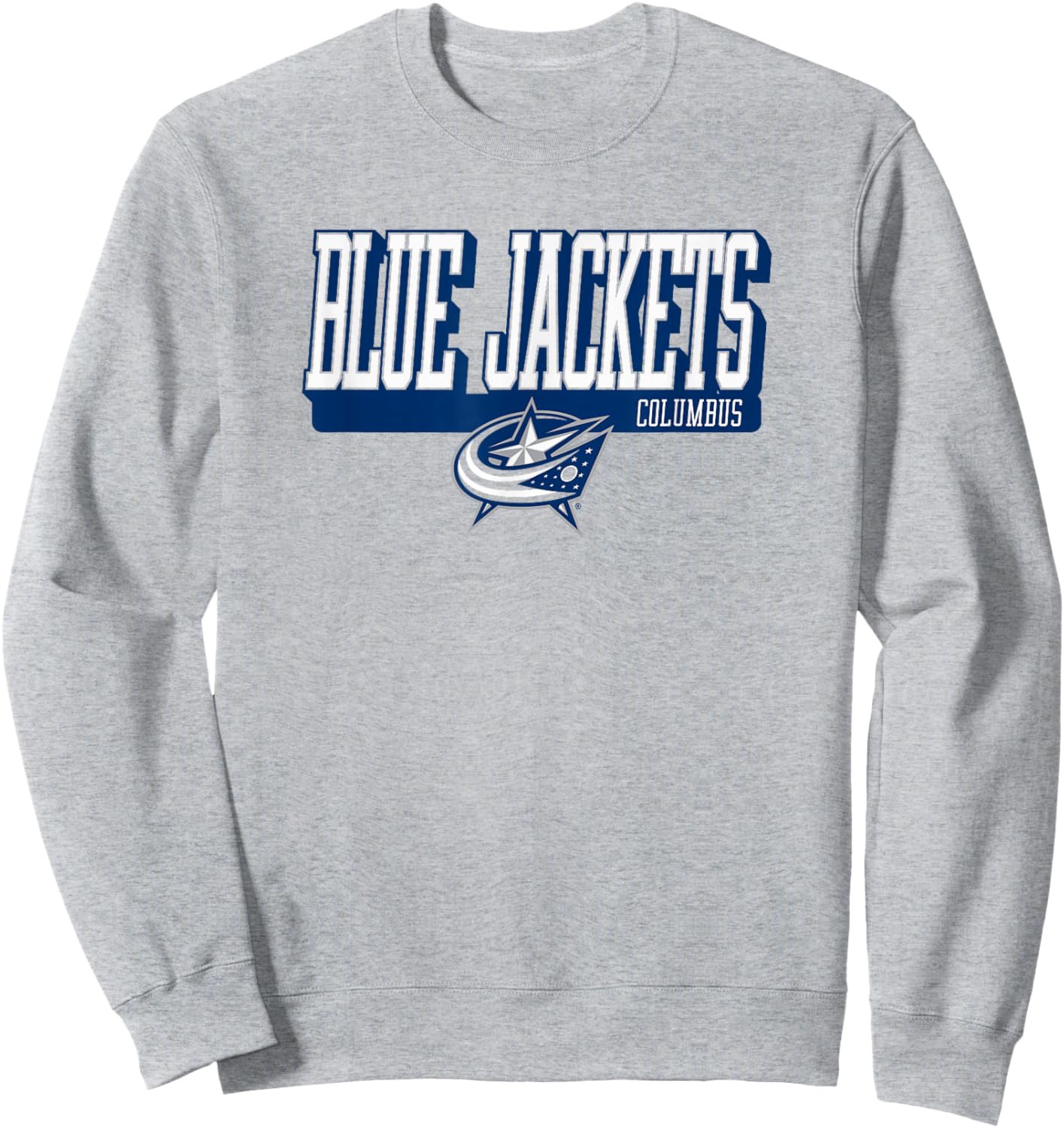 Columbus Blue Jackets Faceoff Red Officially Licensed Sweatshirt - Sweatshirt | Ash