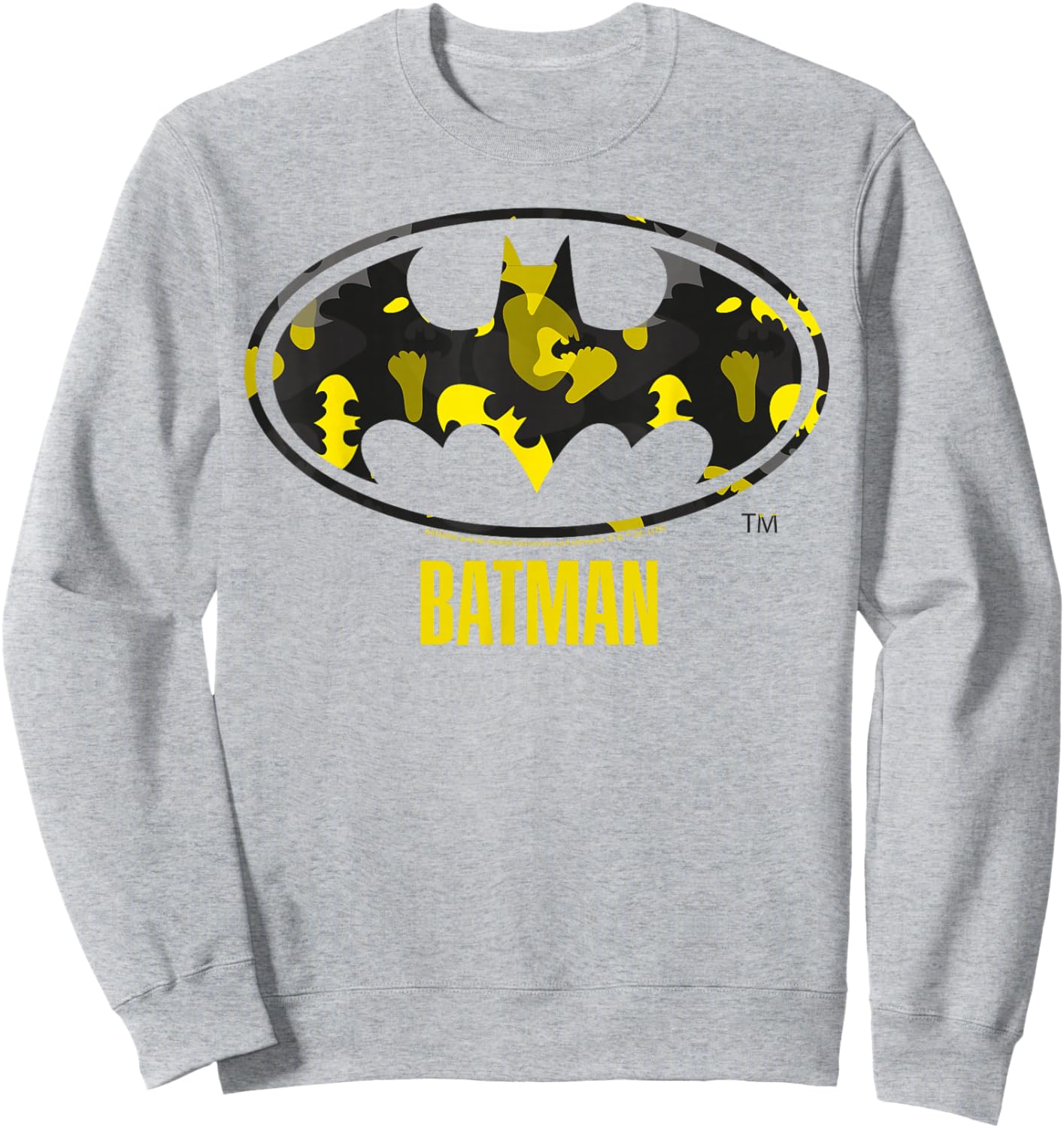 Batman Yellow Logo Silhouette Edition Comic Sweatshirt - Sweatshirt | Ash