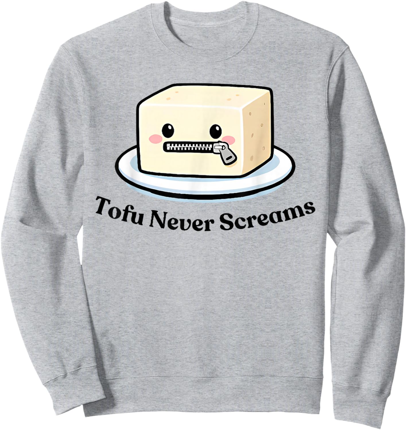 tofu Never Screams Sweatshirt - Sweatshirt | Ash
