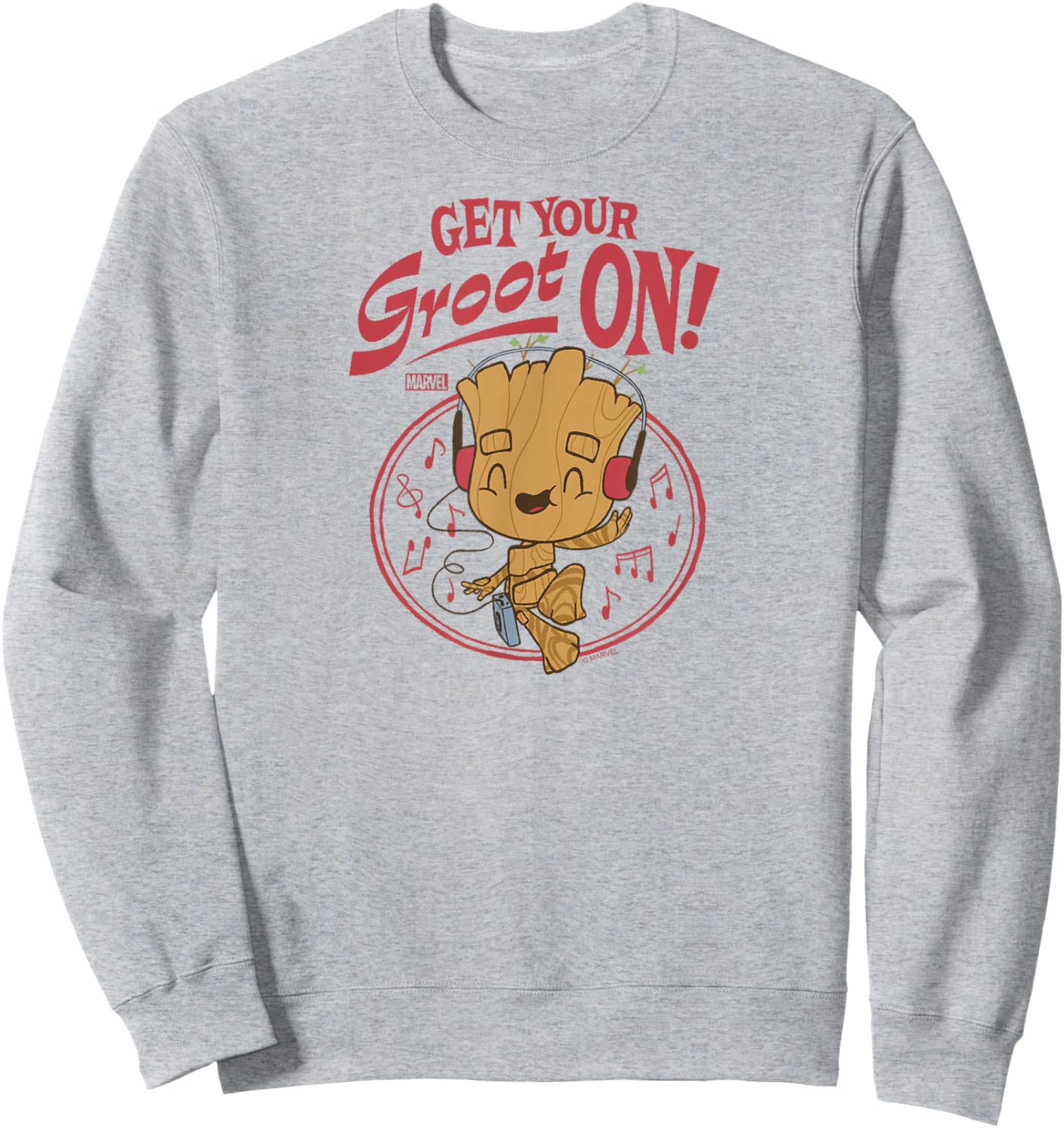 Guardians Of The Galaxy - Get Your Groot On Baby Groot Sweatshirt - Sweatshirt | Ash