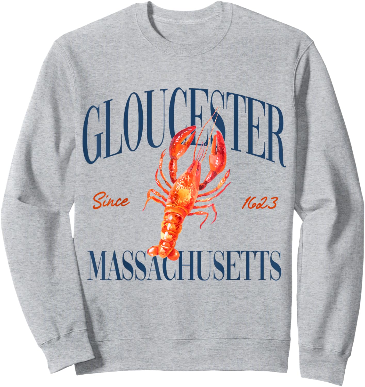 Gloucester Massachusetts Est. 1623 - Old Money, Classic Sweatshirt - Sweatshirt | Ash