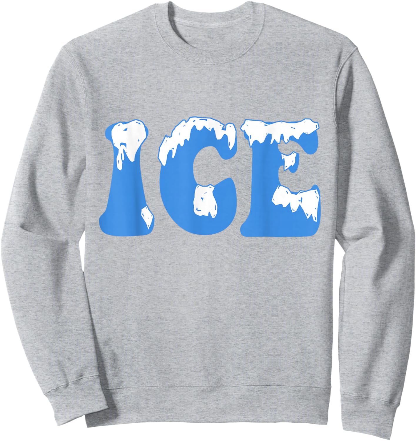 Ice Ice Baby Family Funny Halloween Costume Couples 2025 Sweatshirt - Sweatshirt | Ash