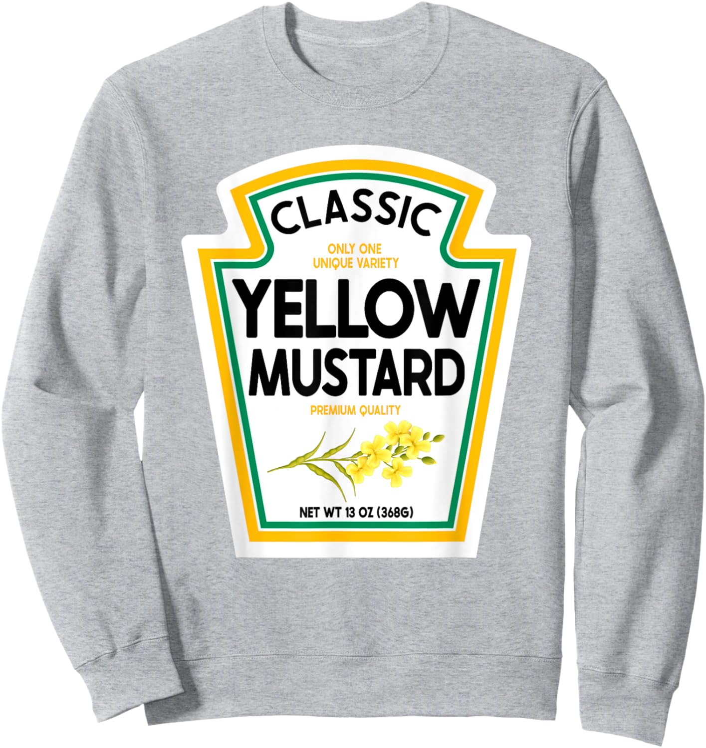 Mustard Halloween 2024 Costume Family Matching Ketchup Sauce Sweatshirt - Sweatshirt | Ash