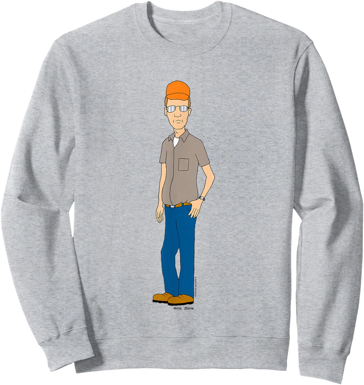 King Of The Hill Iconic Dale Gribble Cool Pose Big Portrait Sweatshirt - Sweatshirt | Ash