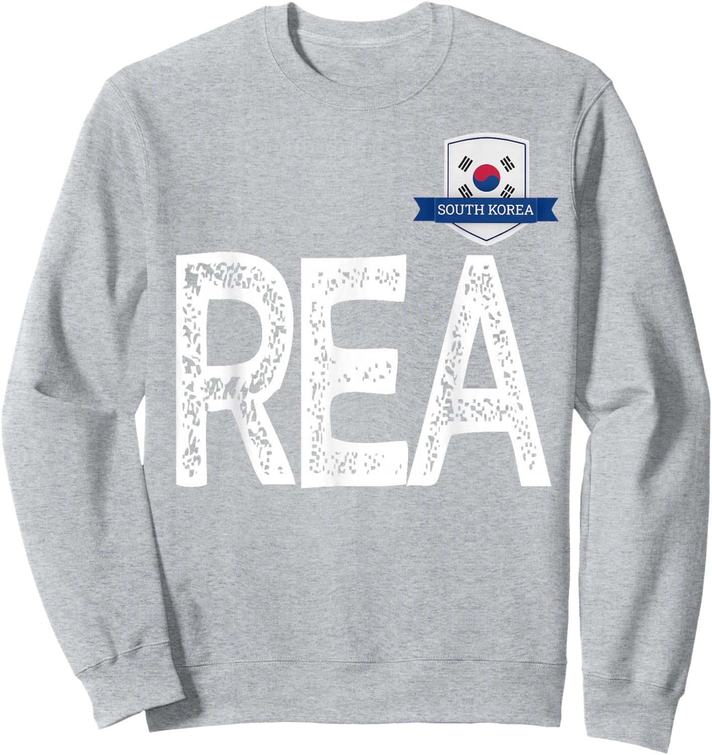 South Korea Human-Flag Letter REA South Korea Sweatshirt - Sweatshirt | Ash