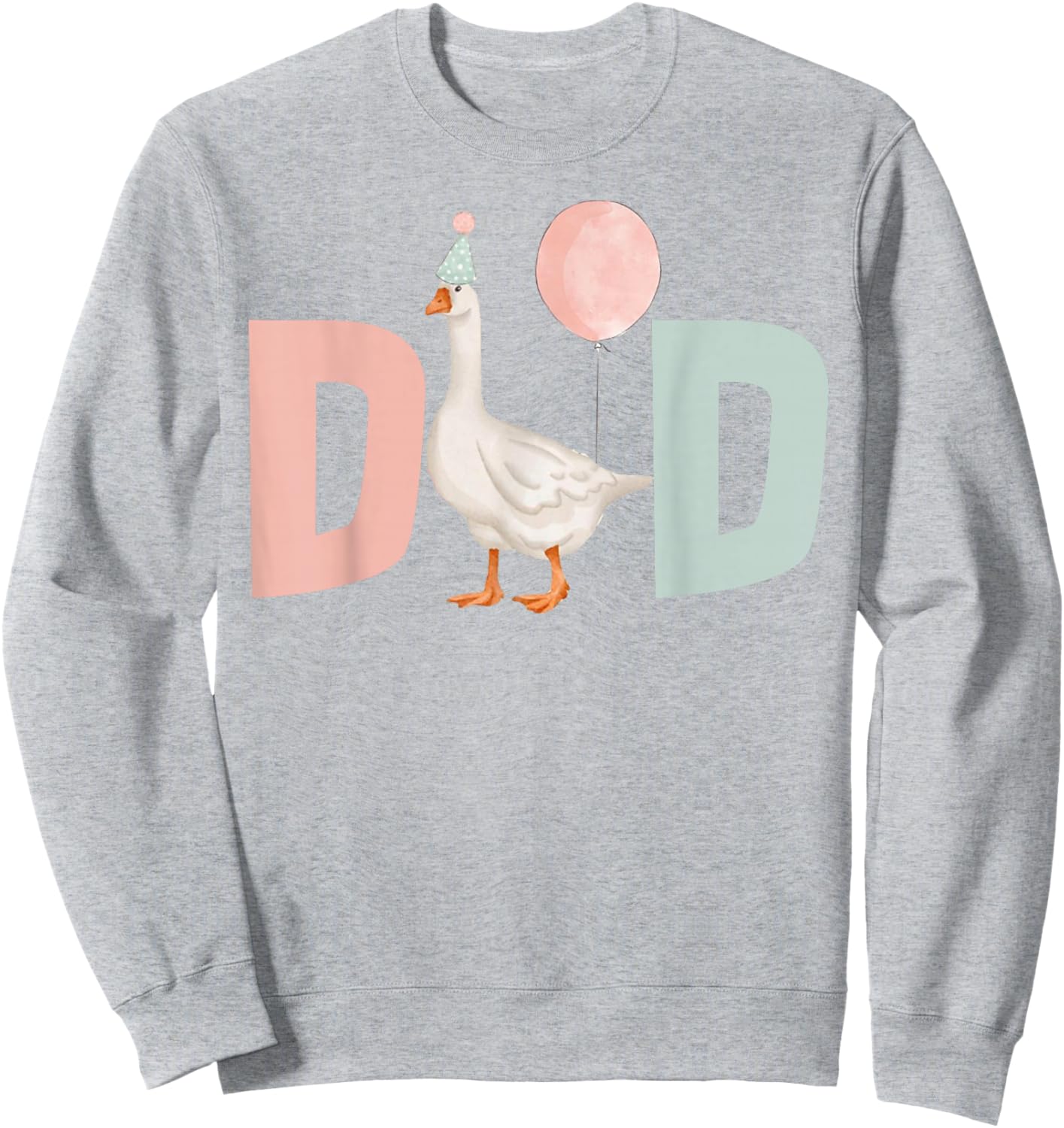 One Silly Goose Dad 1st First Birthday Family Matching Party Sweatshirt - Sweatshirt | Ash