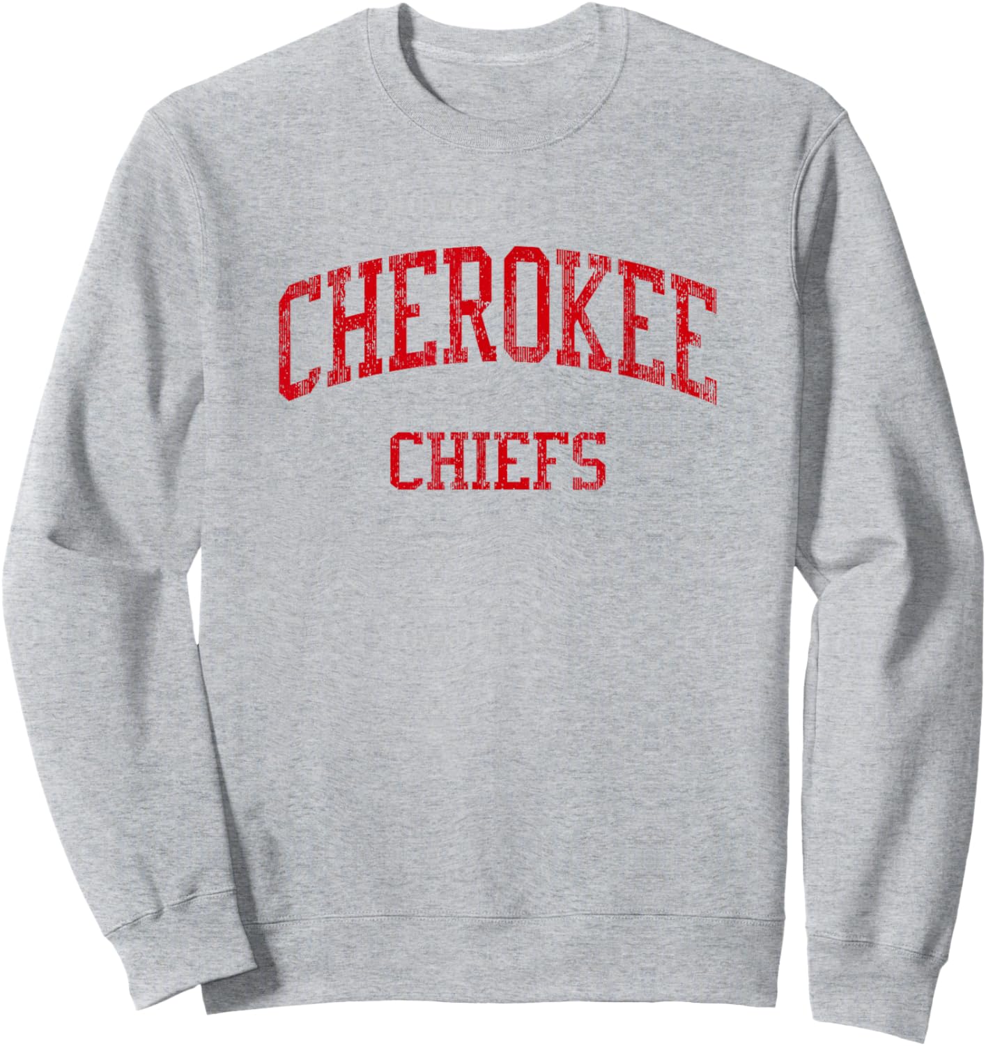 Cherokee High School HS Rogersville TN Vintage Sports Sweatshirt - Sweatshirt | Ash
