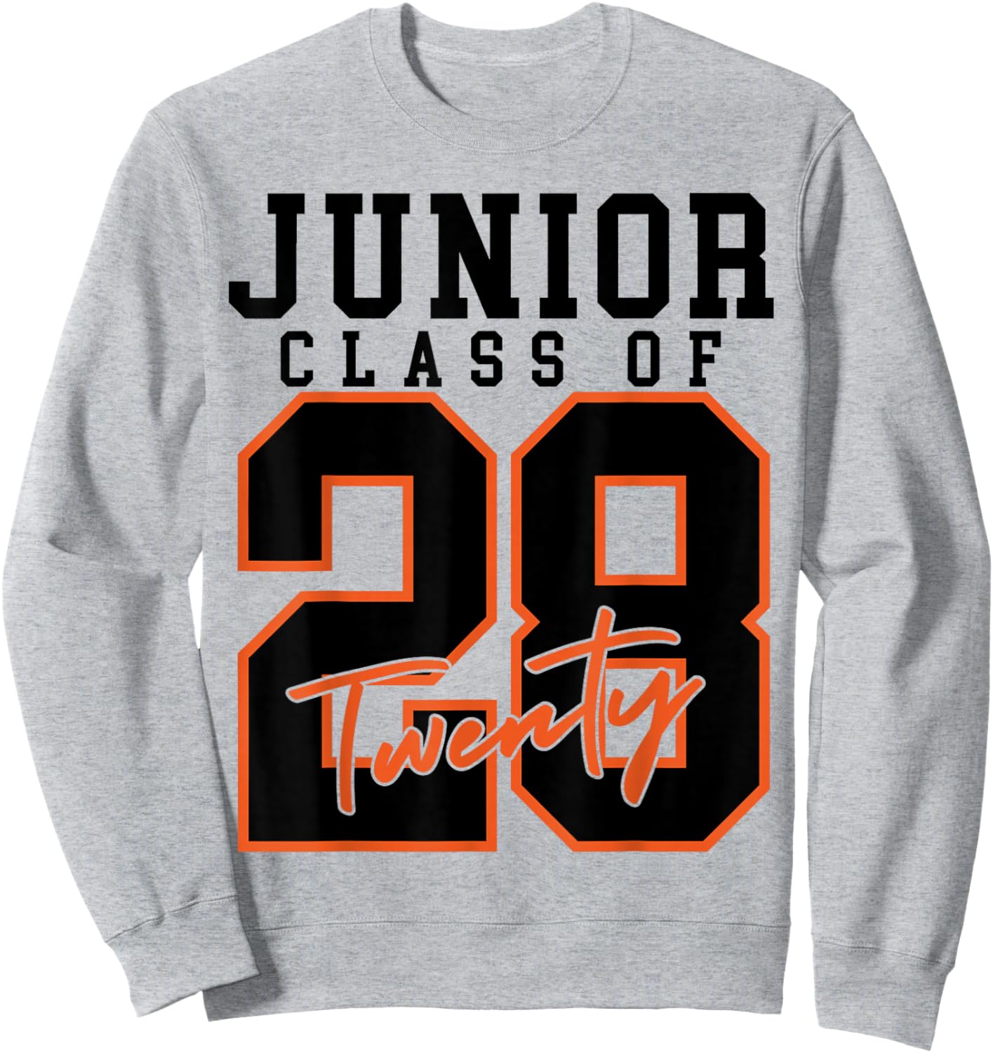 Junior Class of 2028 Back-to-School High School Juniors Sweatshirt - Sweatshirt | Ash