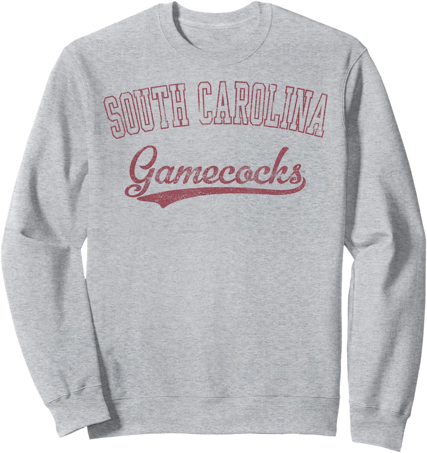 South Carolina Gamecocks Vintage Cursive Officially Licensed Sweatshirt - Sweatshirt | Ash