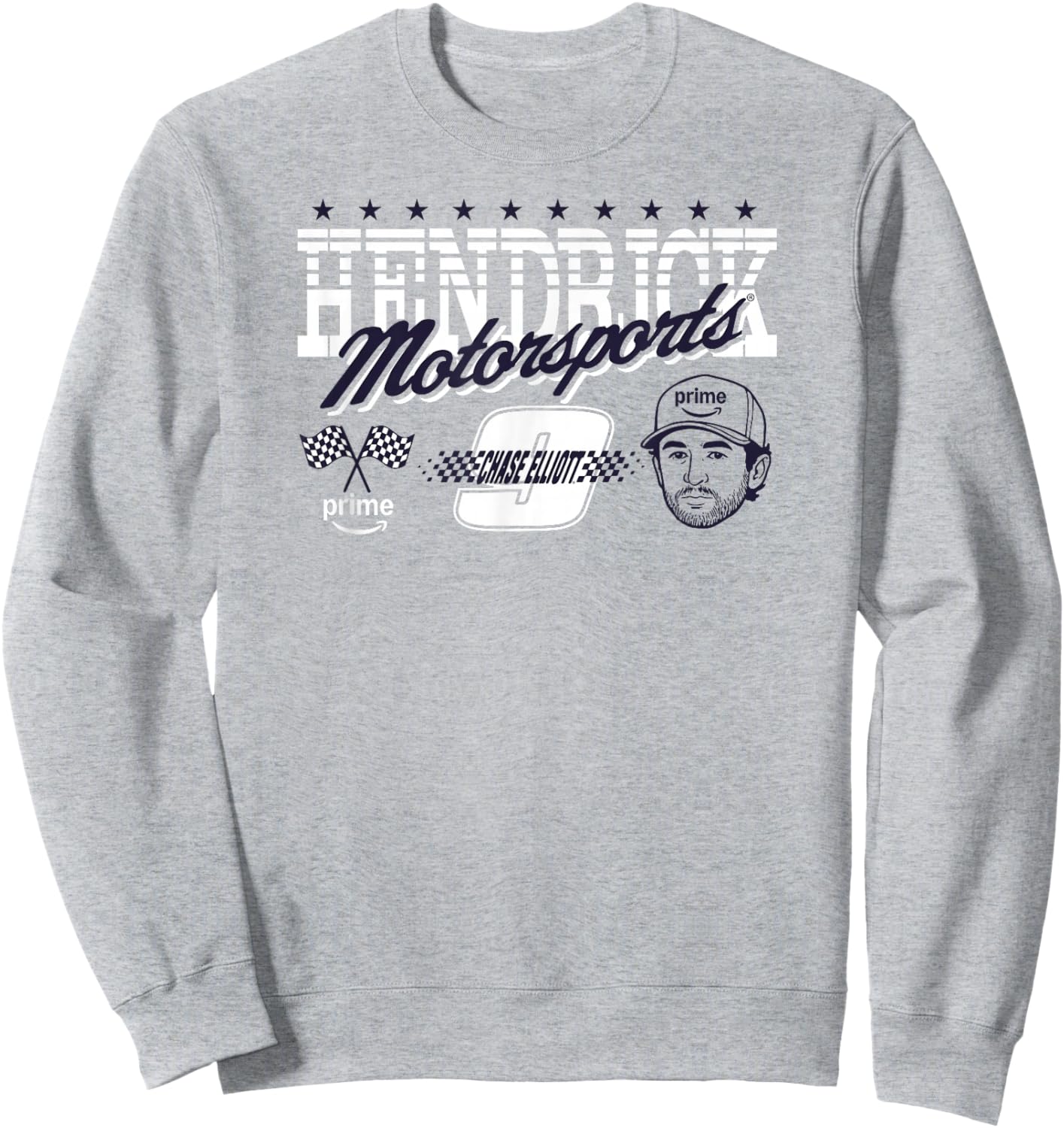Hendrick Motorsports Chase Elliott 9 Headshot Sweatshirt - Sweatshirt | Ash
