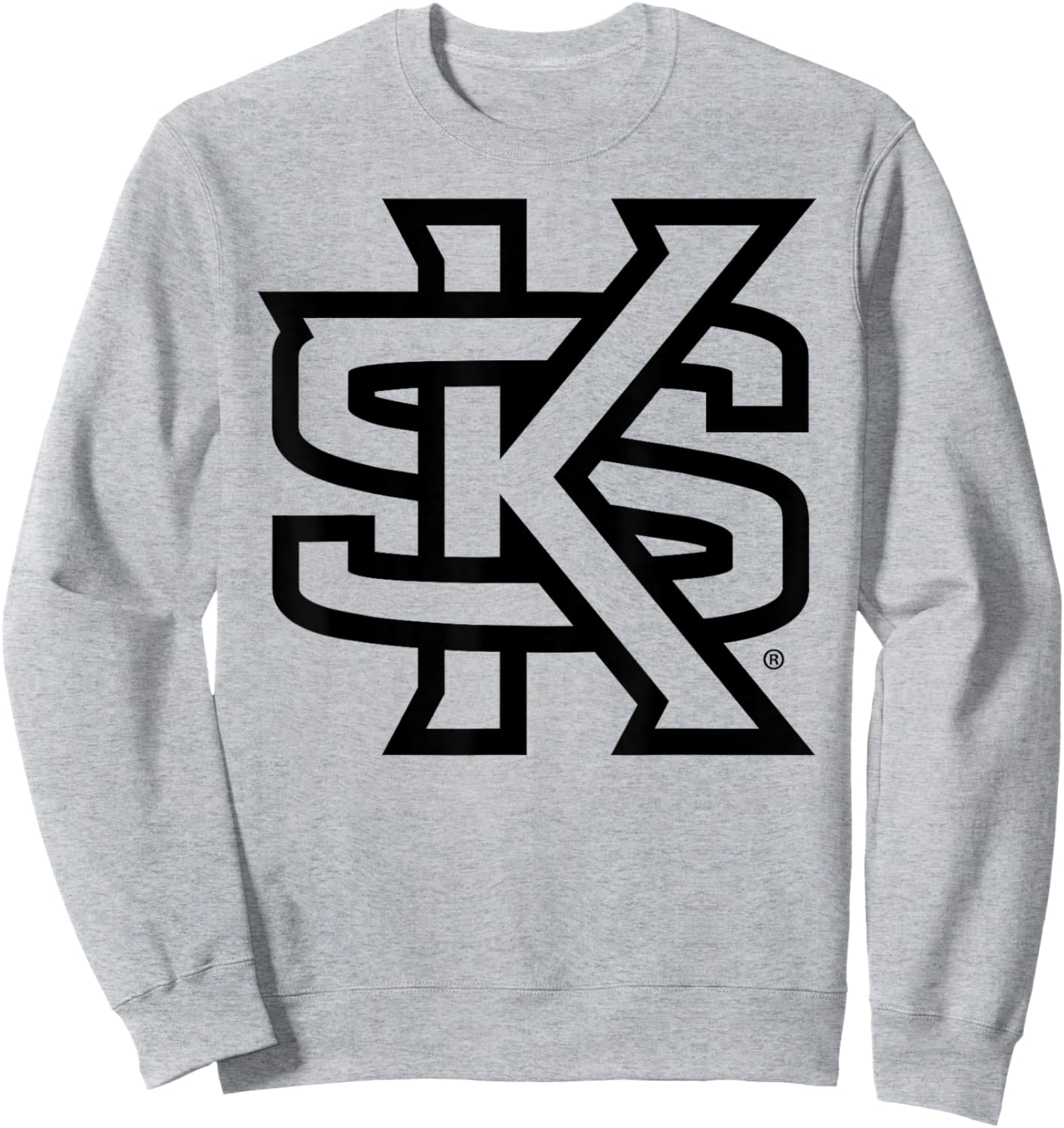 Kennesaw State Owls Two Tone White Officially Licensed Sweatshirt - Sweatshirt | Ash