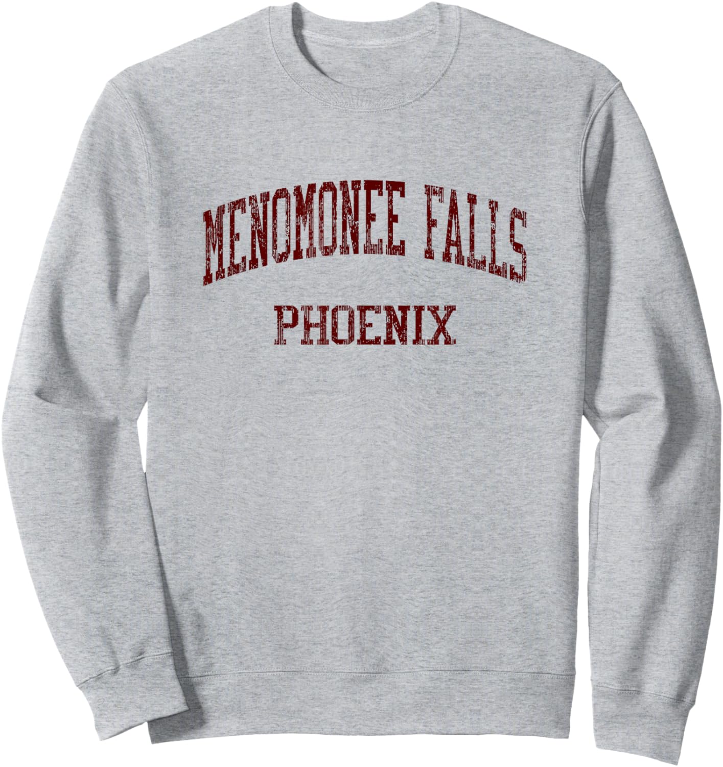 Menomonee Falls High School HS Menomonee Falls WI Vintage Sp Sweatshirt - Sweatshirt | Ash