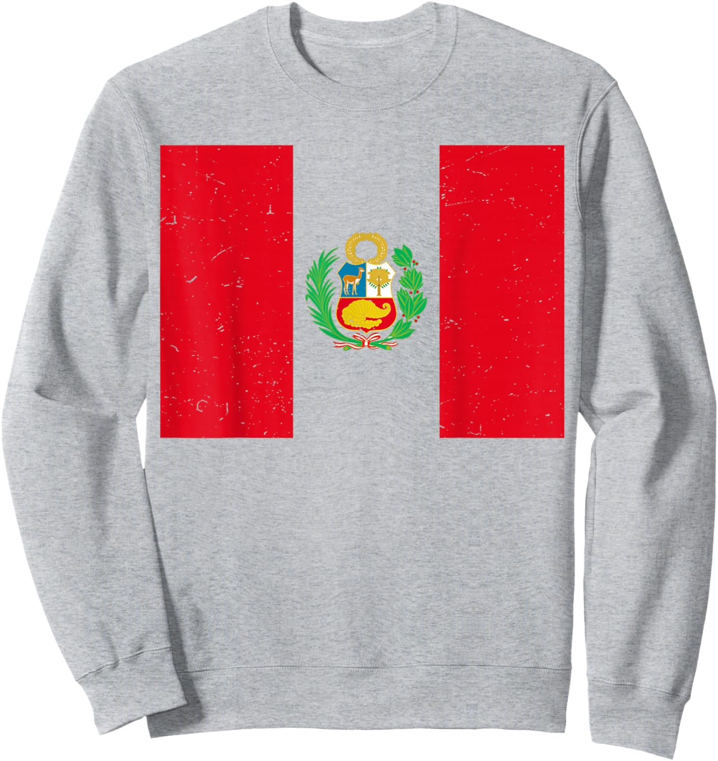 Peru Flag Shirt Men Women Kids Peruvian Hispanic Heritage Sweatshirt - Sweatshirt | Ash