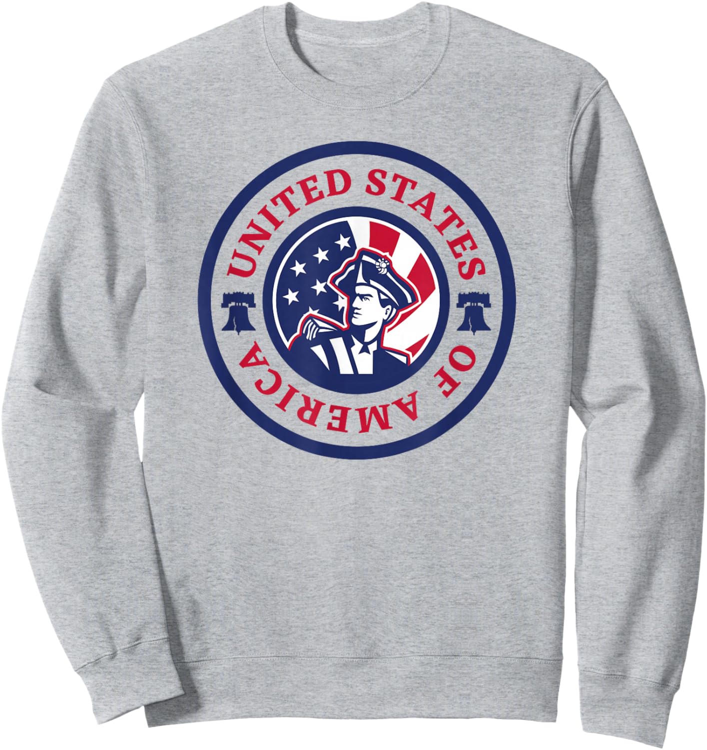 United States of America Patriotic American Flag July 4 USA Sweatshirt - Sweatshirt | Ash