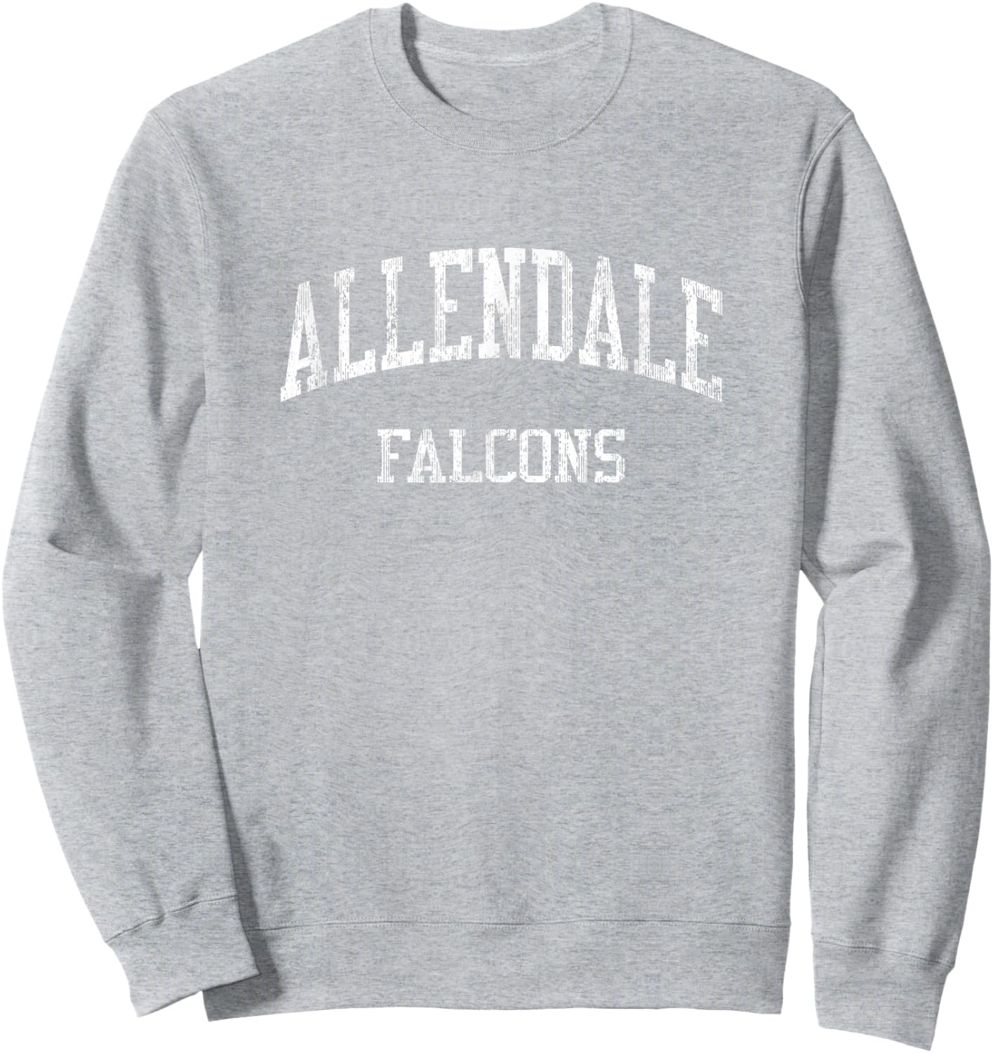 Allendale High School HS Allendale MI Vintage Sports Sweatshirt - Sweatshirt | Ash