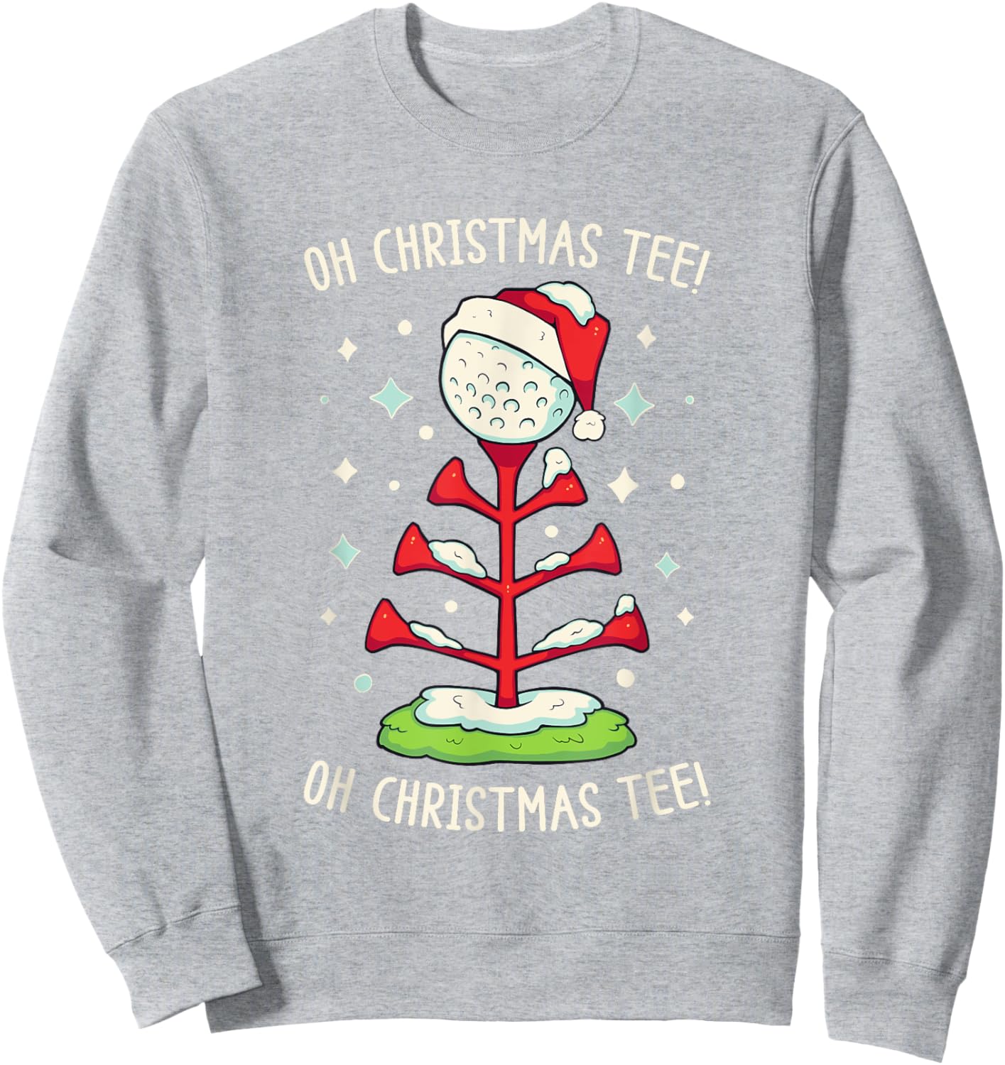 Funny Golf Christmas Shirt Oh Christmas Funny Pun Golf Sweatshirt - Sweatshirt | Ash