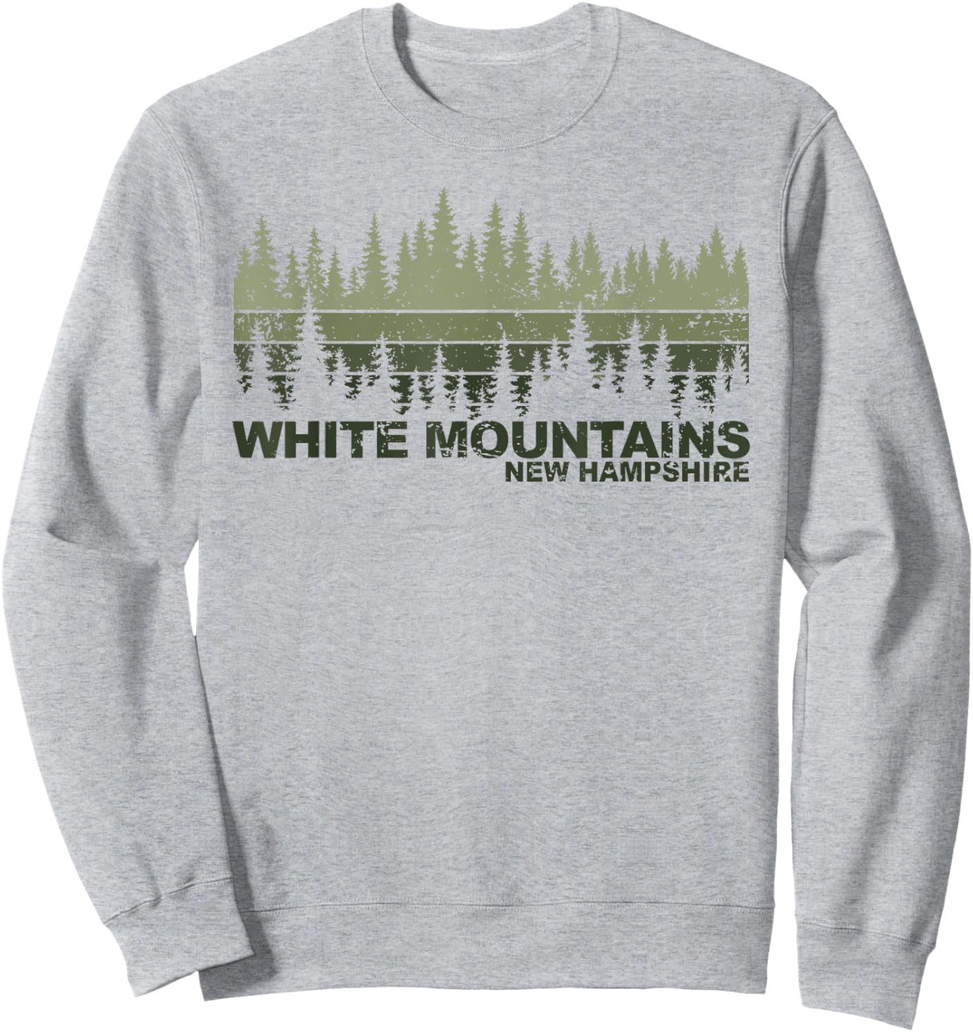 White Mountains New Hampshire Sweatshirt - Sweatshirt | Ash