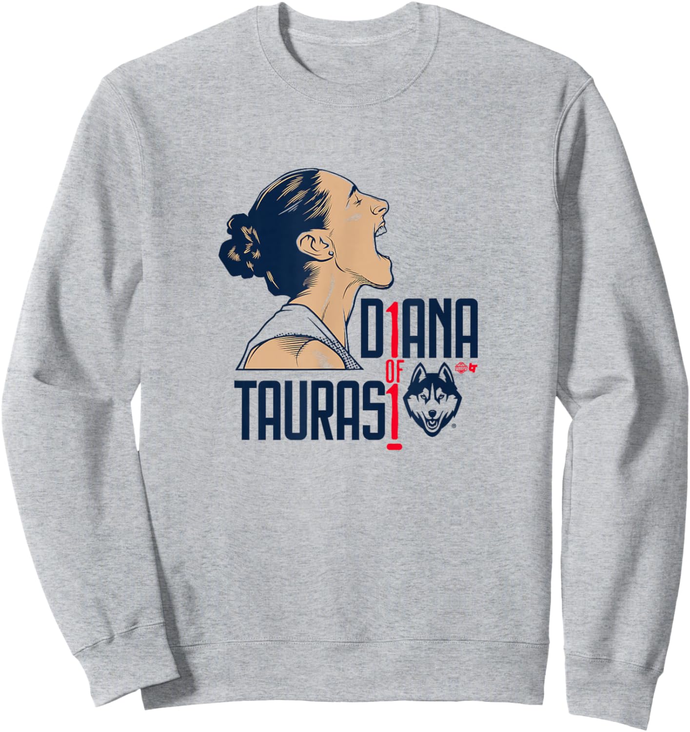 Diana Taurasi - 1 of 1 - UConn Huskies Basketball Sweatshirt - Sweatshirt | Ash