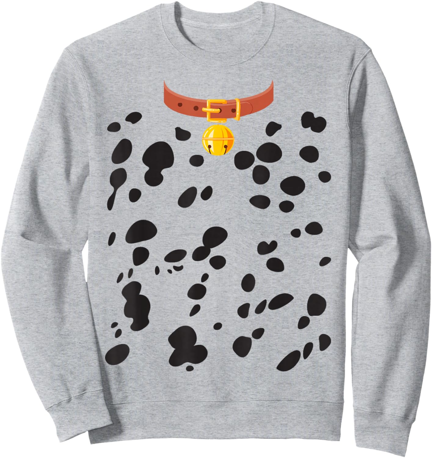 Dalmatian Dog Costume Dalmatian Dots Puppy Print Halloween Sweatshirt - Sweatshirt | Ash