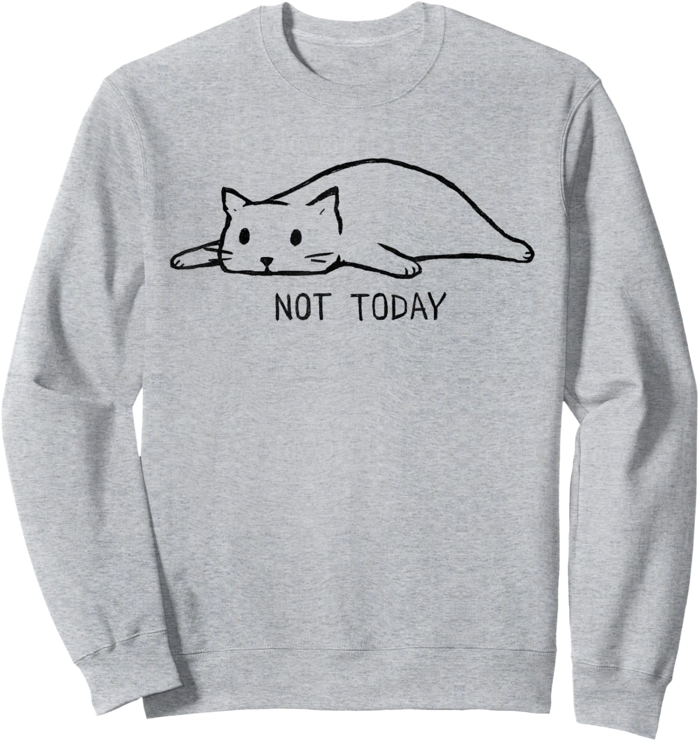 Threadless Fox Shiver Not Today Graphic Sweatshirt - Sweatshirt | Ash