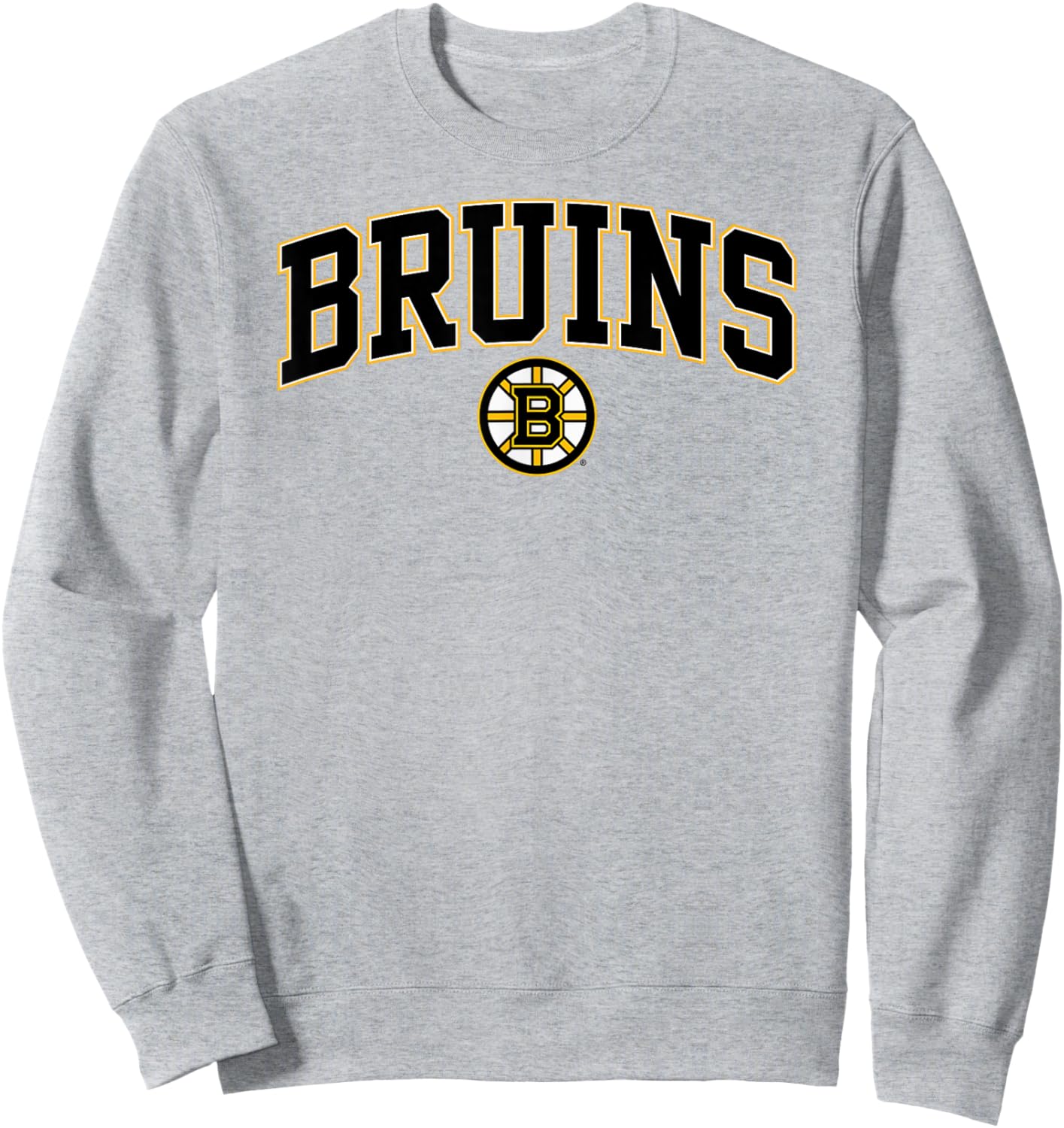 Boston Bruins Arch Over Gray Officially Licensed Sweatshirt - Sweatshirt | Ash