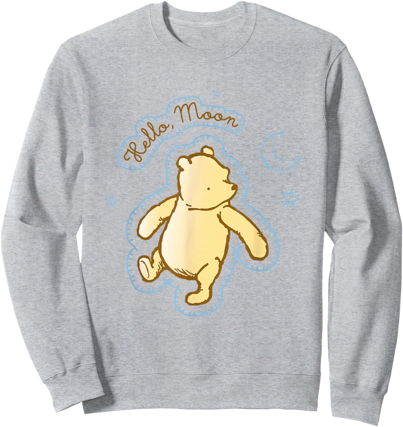 Disney Winnie the Pooh Hello Moon Bedtime Bear Sweatshirt - Sweatshirt | Ash