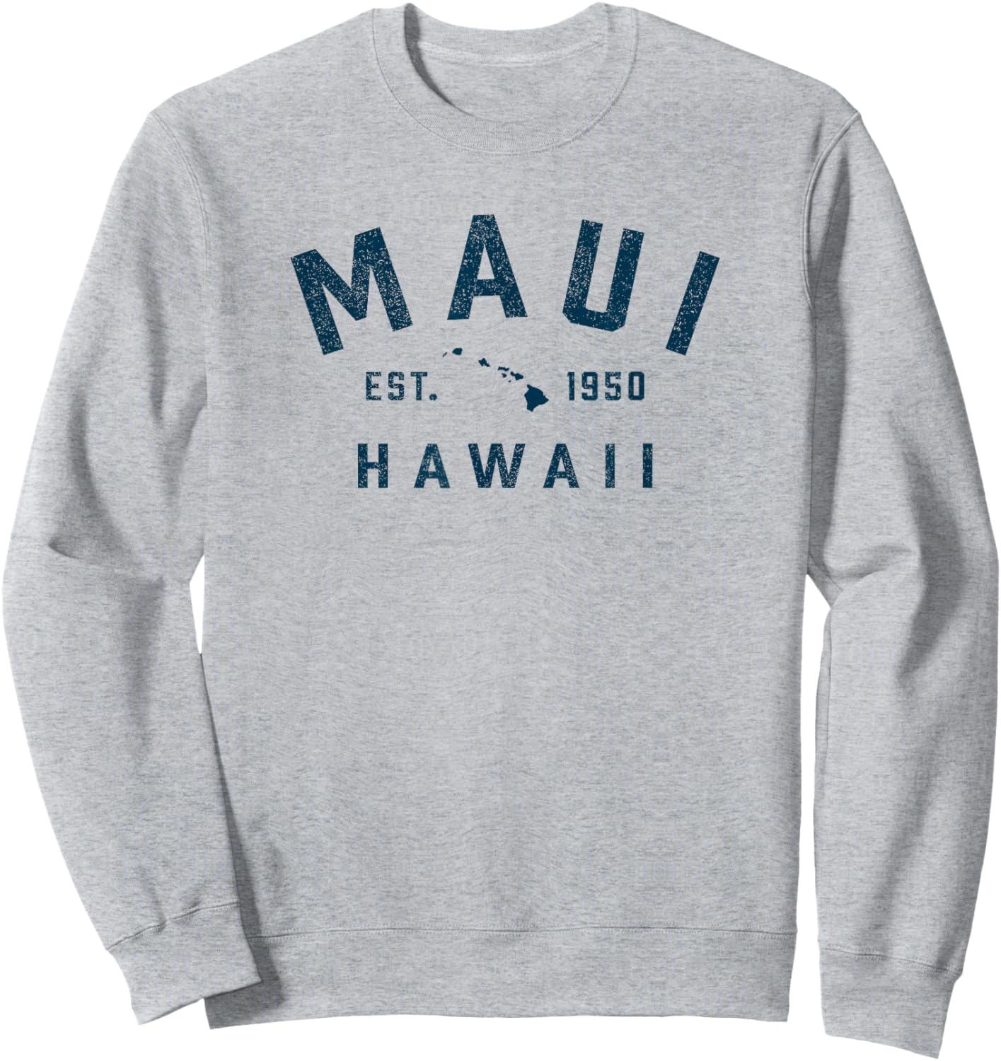 Vintage Maui Hawaii Souvenir Retro Preppy Throwback Hawaiian Sweatshirt - Sweatshirt | Ash