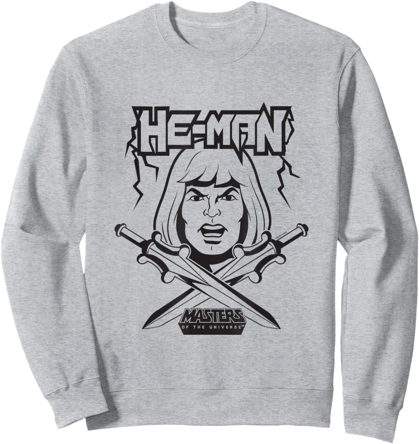 Meister des Universums He-Man Schwarz und Weiß Sweatshirt - Sweatshirt | Ash