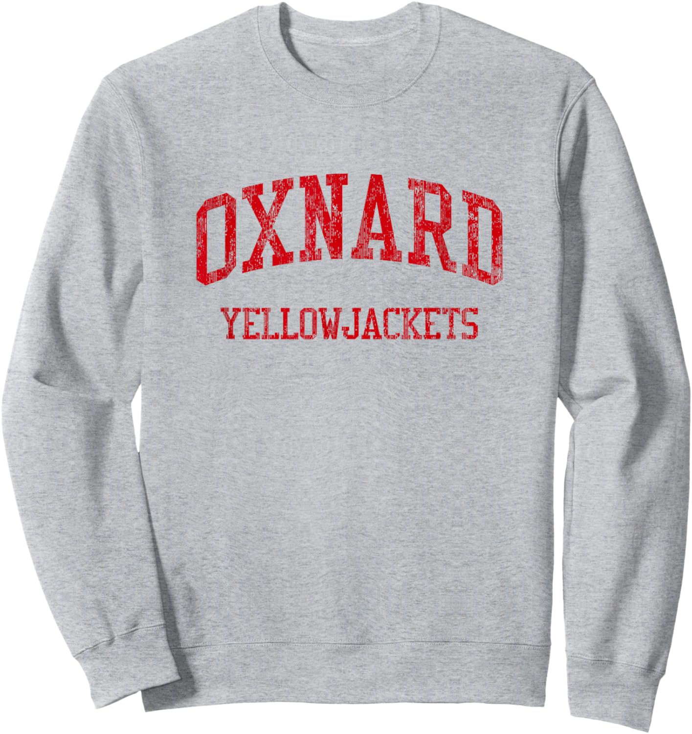 Oxnard High School HS Oxnard CA Vintage Sports Sweatshirt - Sweatshirt | Ash