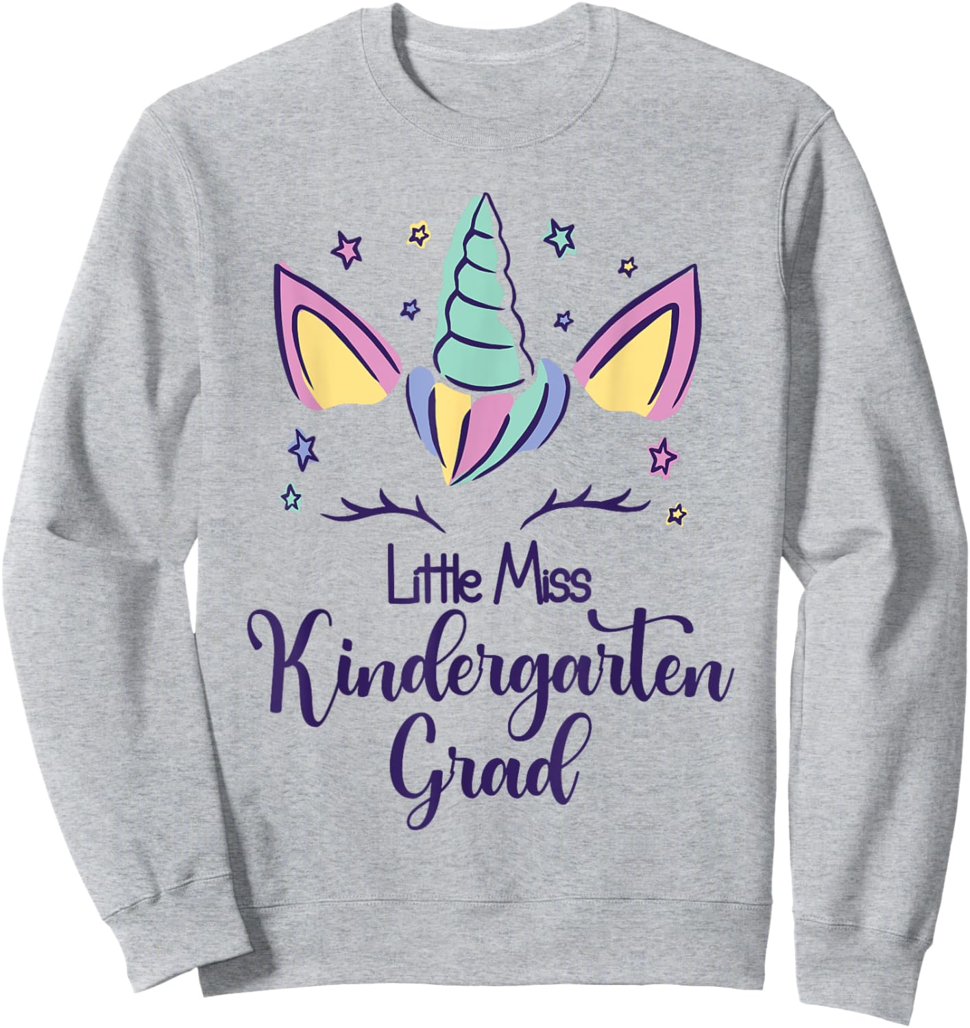 Little Miss Kindergarten Grad 2025 Sweatshirt - Sweatshirt | Ash
