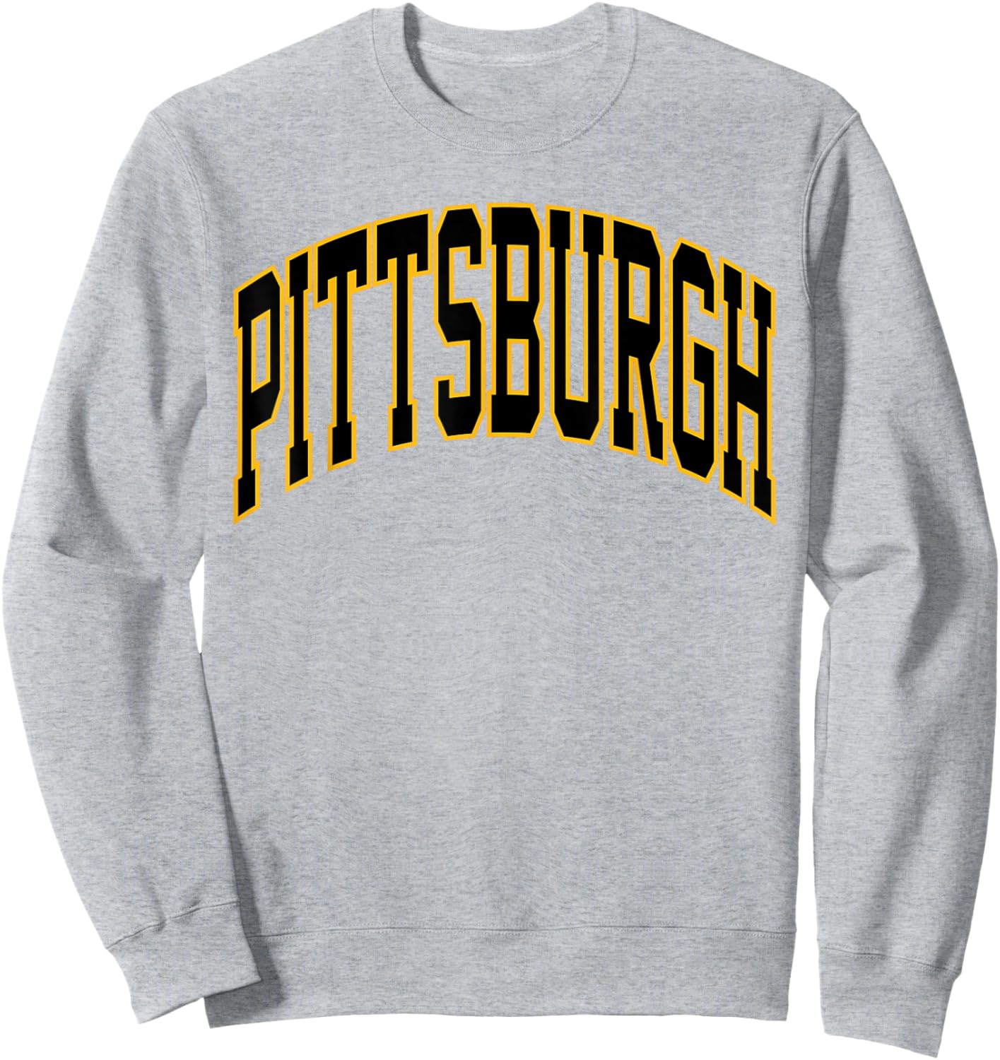 Retro Pittsburgh Throwback Classic Pittsburgh Black Gold Sweatshirt - Sweatshirt | Ash